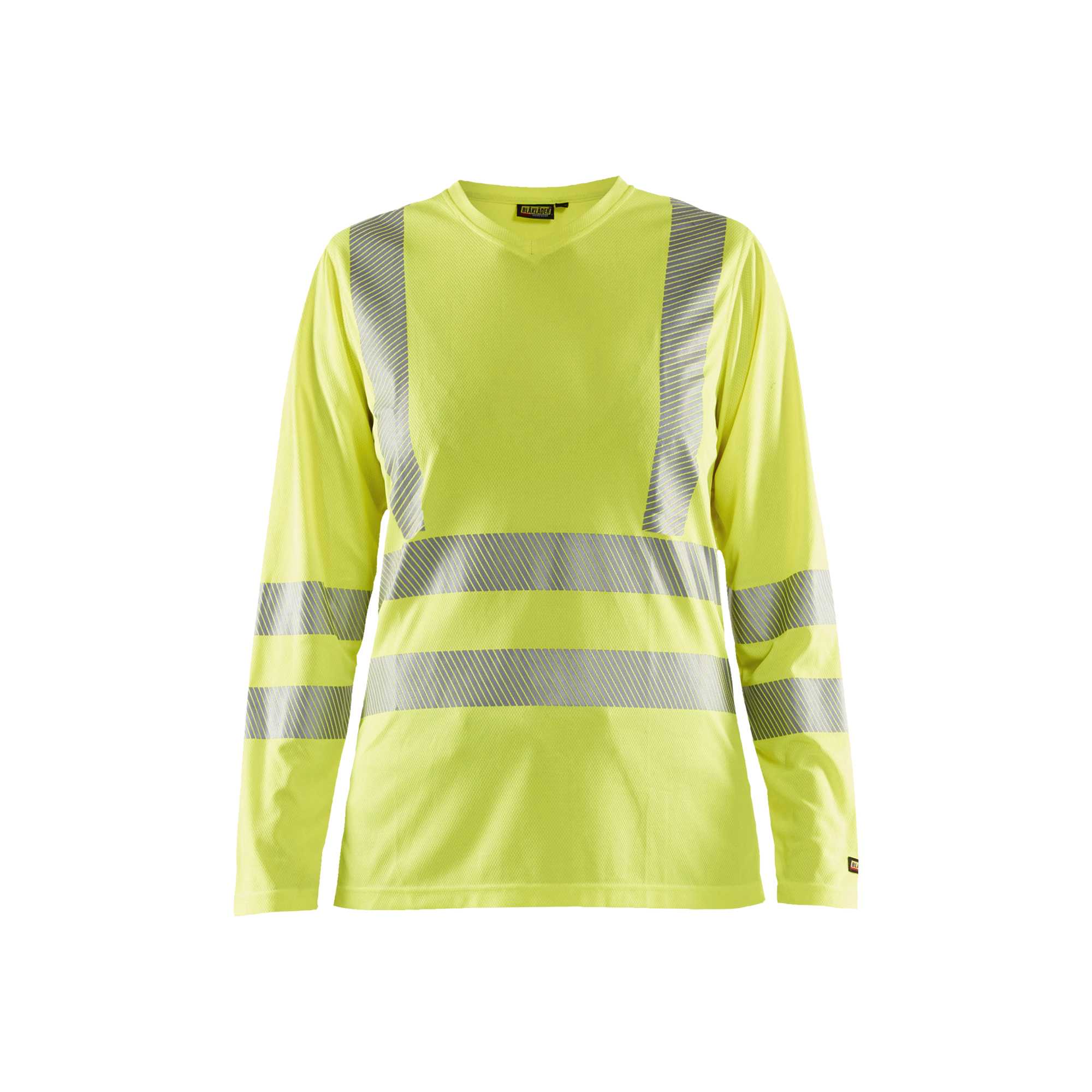 BLAKLADER 34851013 Women's Hi Vis t shirt long sleeve Hi Vis Reflective Long Sleeve Work T-Shirt WOMEN - 100% Polyester