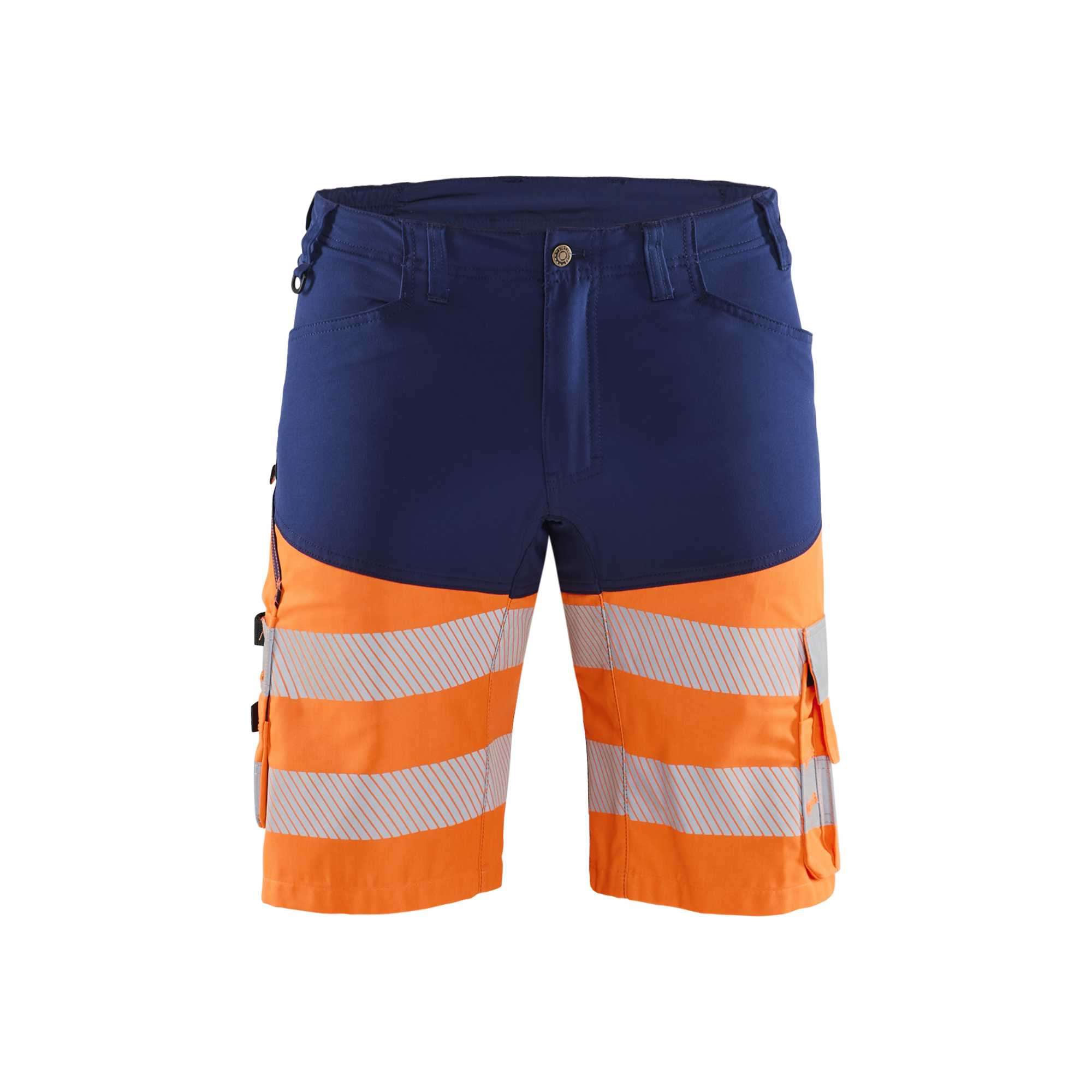 BLAKLADER 15411811 | Hi Vis shorts with stretch Hi Vis Reflective Work Shorts Men - Class 1 Certified