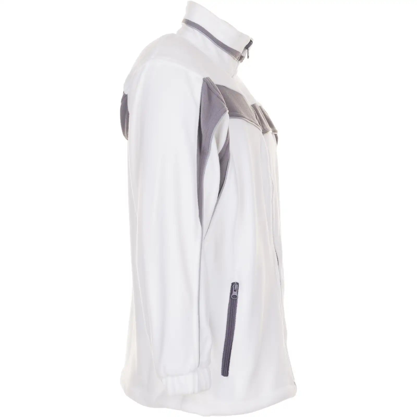 Planam Plaline Fleecejacke reinweiß/zink XS reinweiß/zink - Produktbild ohne Model