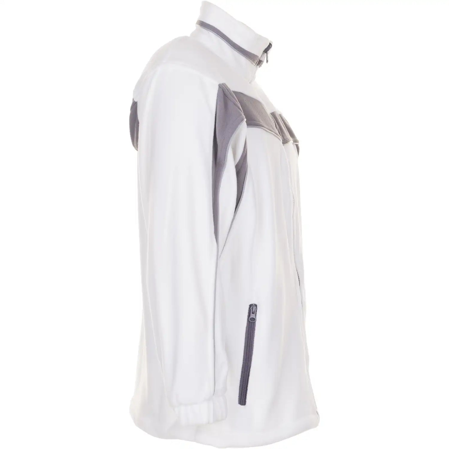 Planam Plaline Fleecejacke reinweiß/zink XS reinweiß/zink - Produktbild ohne Model