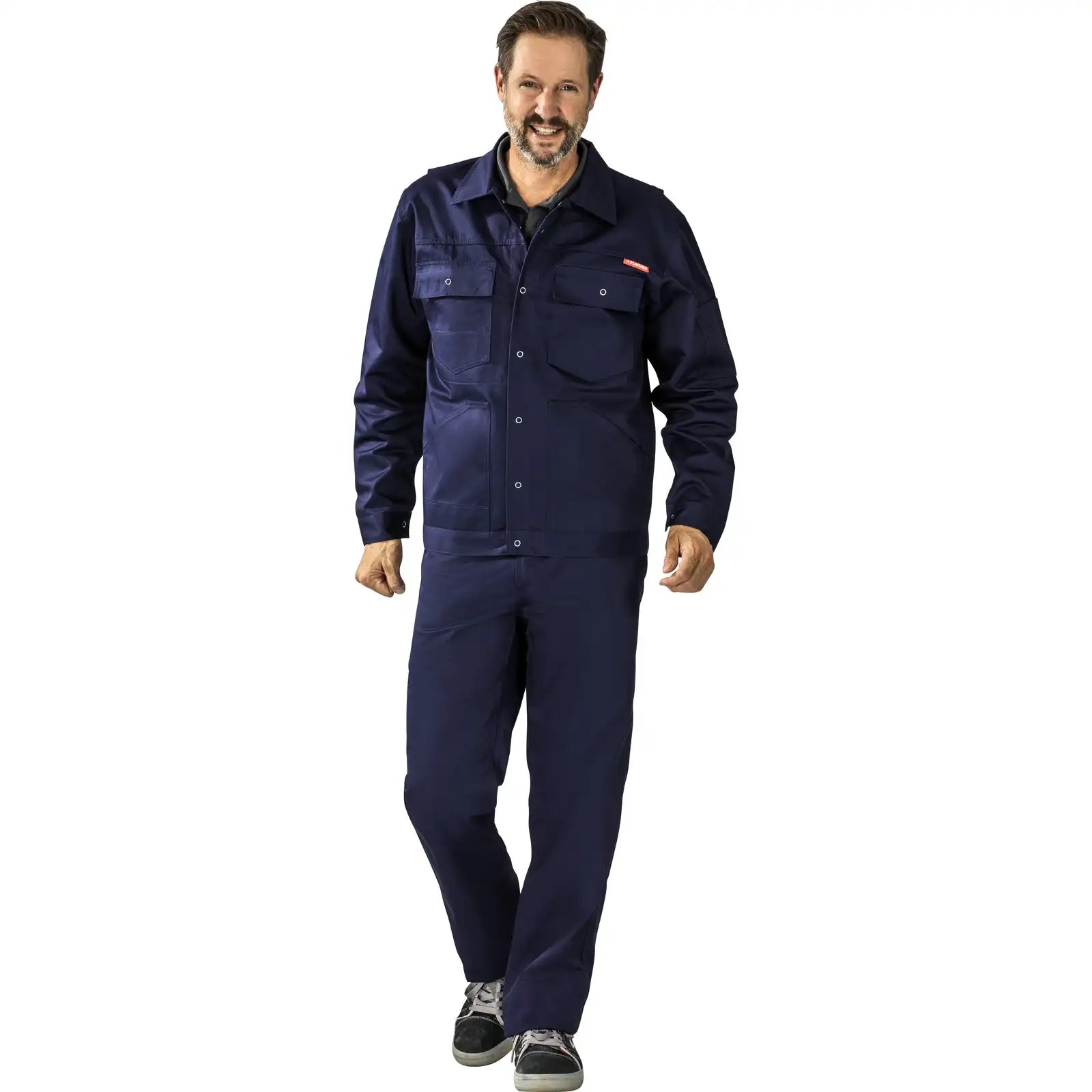 Planam MG 260 Bundjacke hydronblau 102 hydronblau - Produktbild mit Model