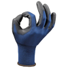 SILK GLOVES - Anti-Slip Polyurethane - Extra Fine Nylon Knit - Elastic Knit Cuff - Pack of 12 Pieces - Image 1