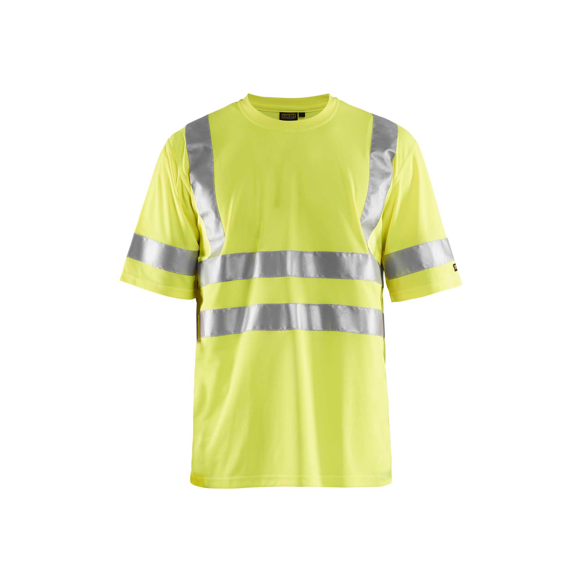 BLAKLADER 34131009 Hi Vis T shirt Hi Vis Reflective Short Sleeve Work T-Shirt MEN - 100% Polyester