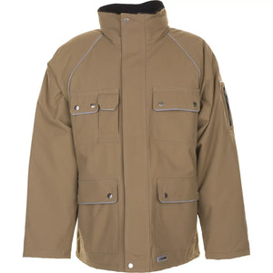 Planam Canvas 320 Winterparka khaki/schwarz S khaki/schwarz - Vorschaubild