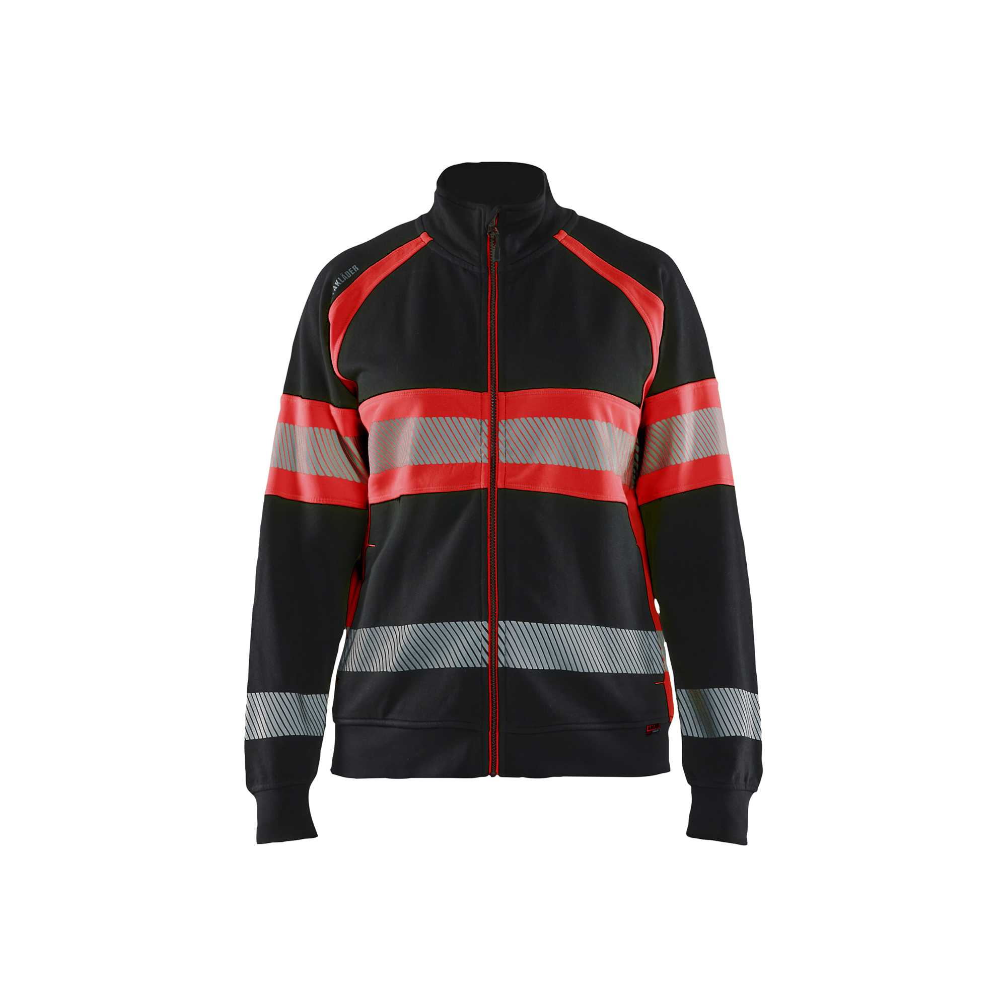 BLAKLADER 35051158 Hi Vis Reflective Full-zip Work Sweatshirt WOMEN - 100% Cotton