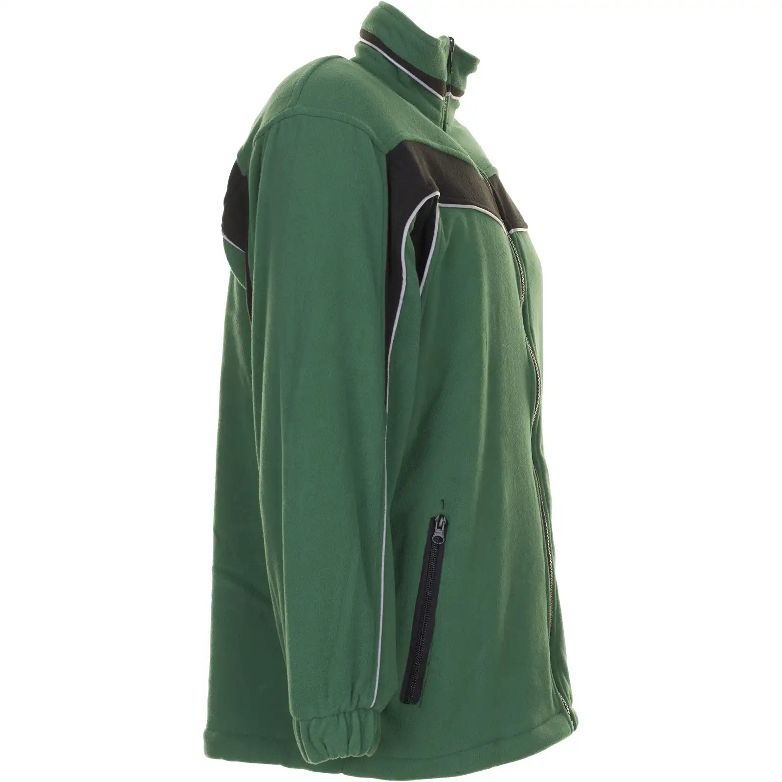 Planam Plaline Fleecejacke grün/schwarz XS grün/schwarz - Produktbild ohne Model