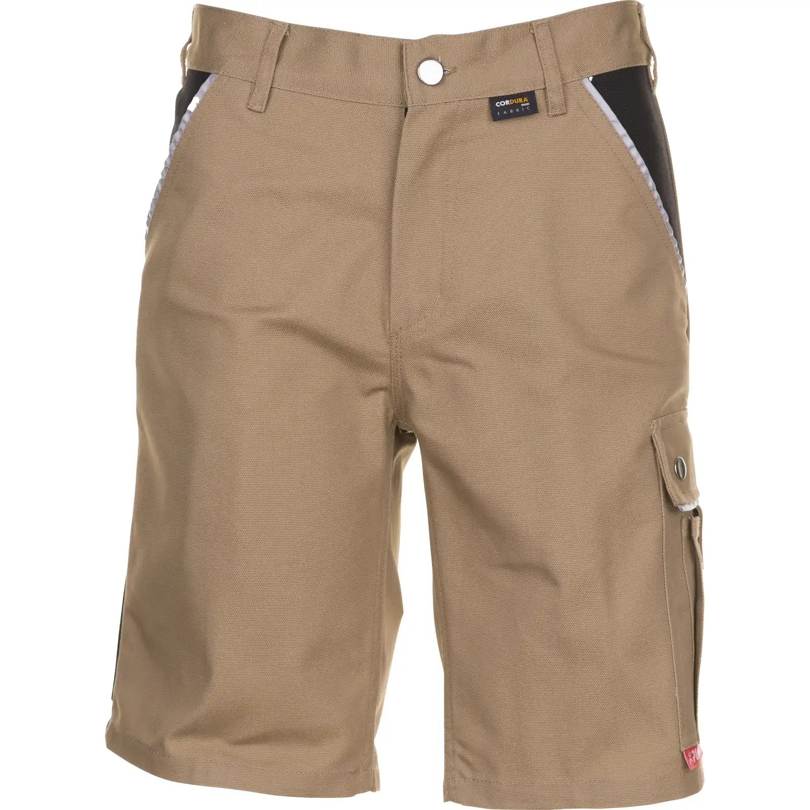 Planam Canvas 320 Shorts khaki/schwarz S khaki/schwarz - Vorschaubild