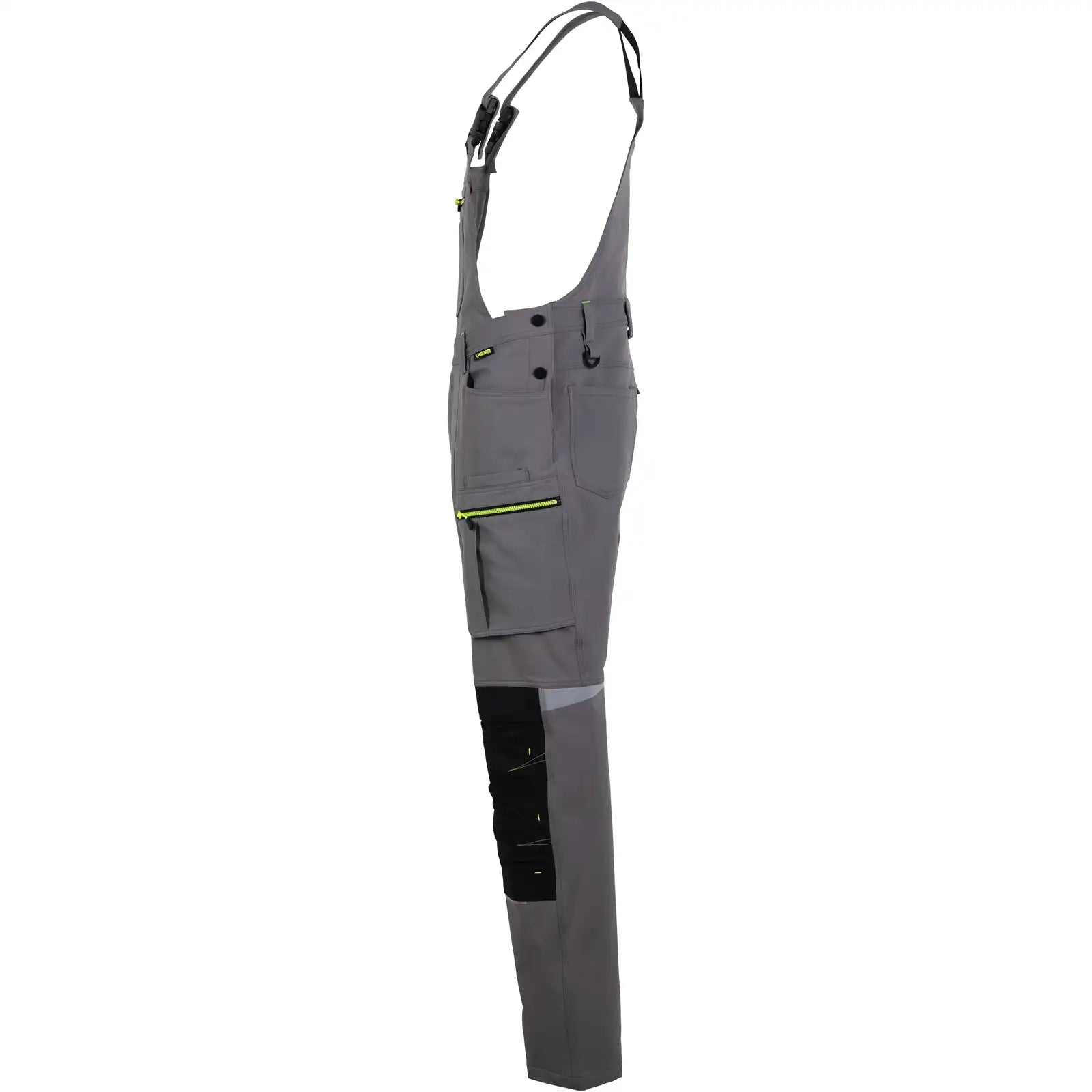 Planam rECOline Latzhose zink/schwarz      102 zink/schwarz - Produktbild ohne Model