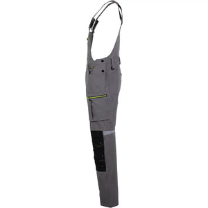 Planam rECOline Latzhose zink/schwarz      102 zink/schwarz - Produktbild ohne Model