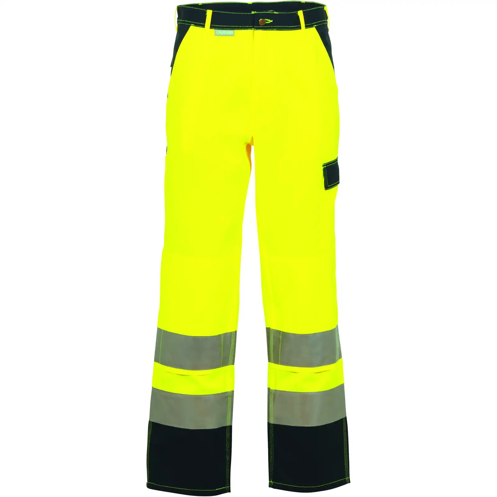 Planam Warnschutz Bundhose gelb/marine 102 gelb/marine - Vorschaubild