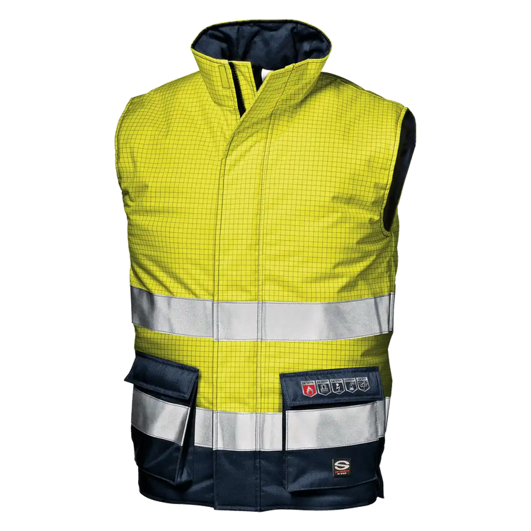 SIR SAFETY MICROLINES Warnschutz Reflektierende Arbeitsweste HERREN - Wasserdicht