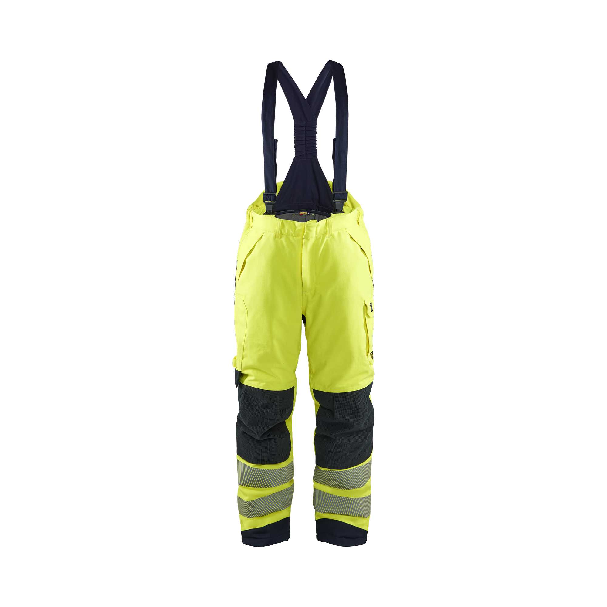 BLAKLADER 18171534 | Multinorm Winter Bib Overall Hi Vis Reflective Work Overall Men - ripstop fabric