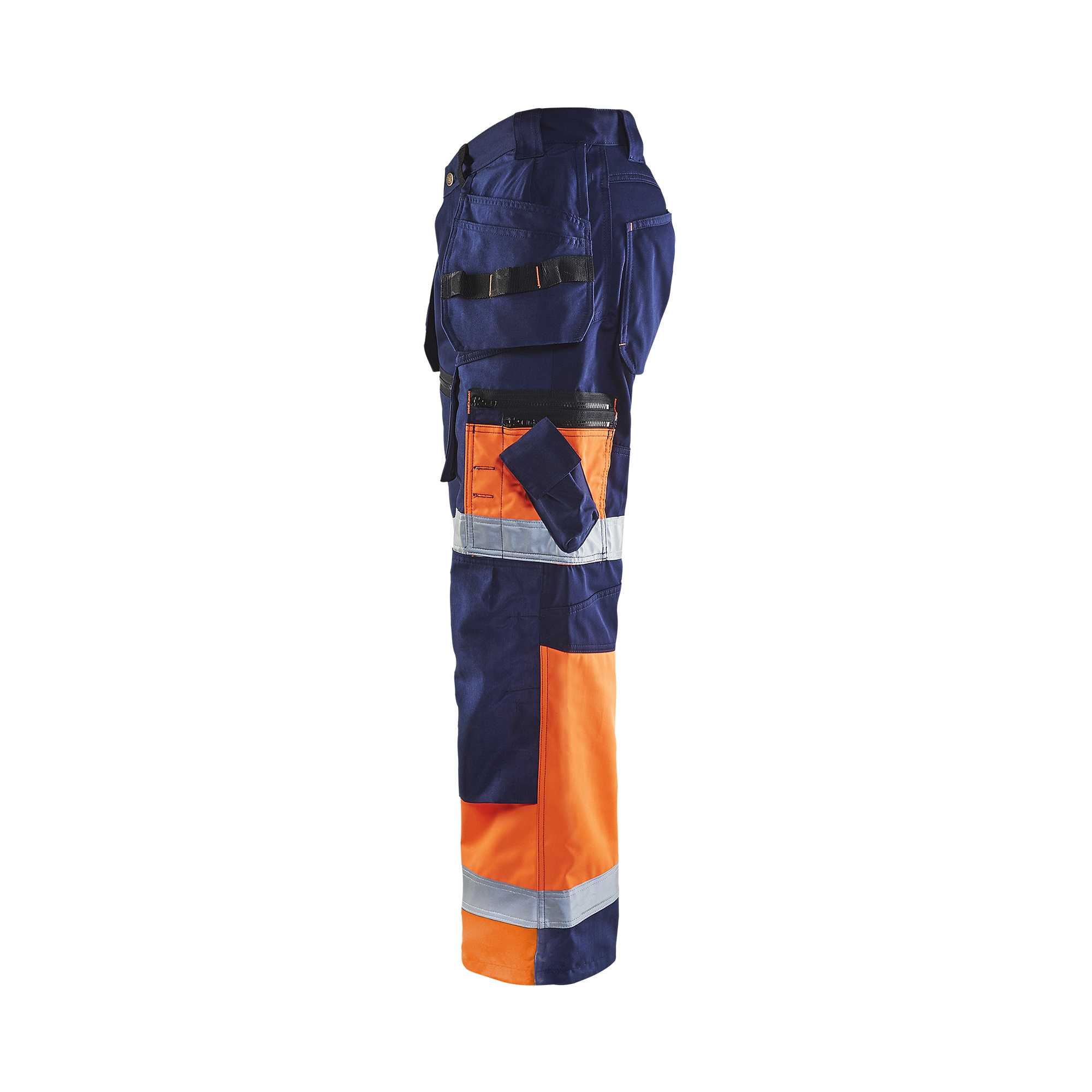 BLAKLADER 15081860 Hi Vis trousers X1500 Hi Vis Reflective Work Trousers Men - Twill Fabric