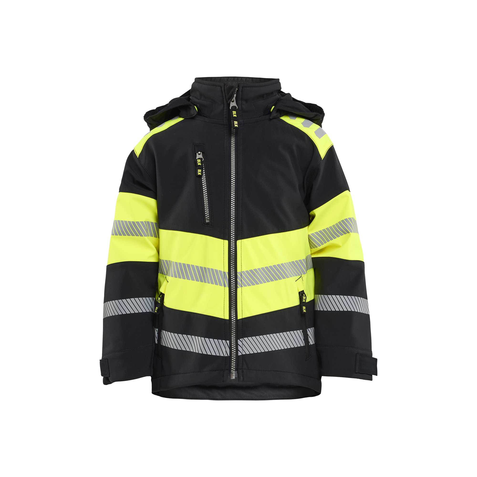BLAKLADER 52112513 Kinder Softshelljacke Hi Vis Reflektierende Softshell Arbeitsjacke HERREN - Wasserdicht