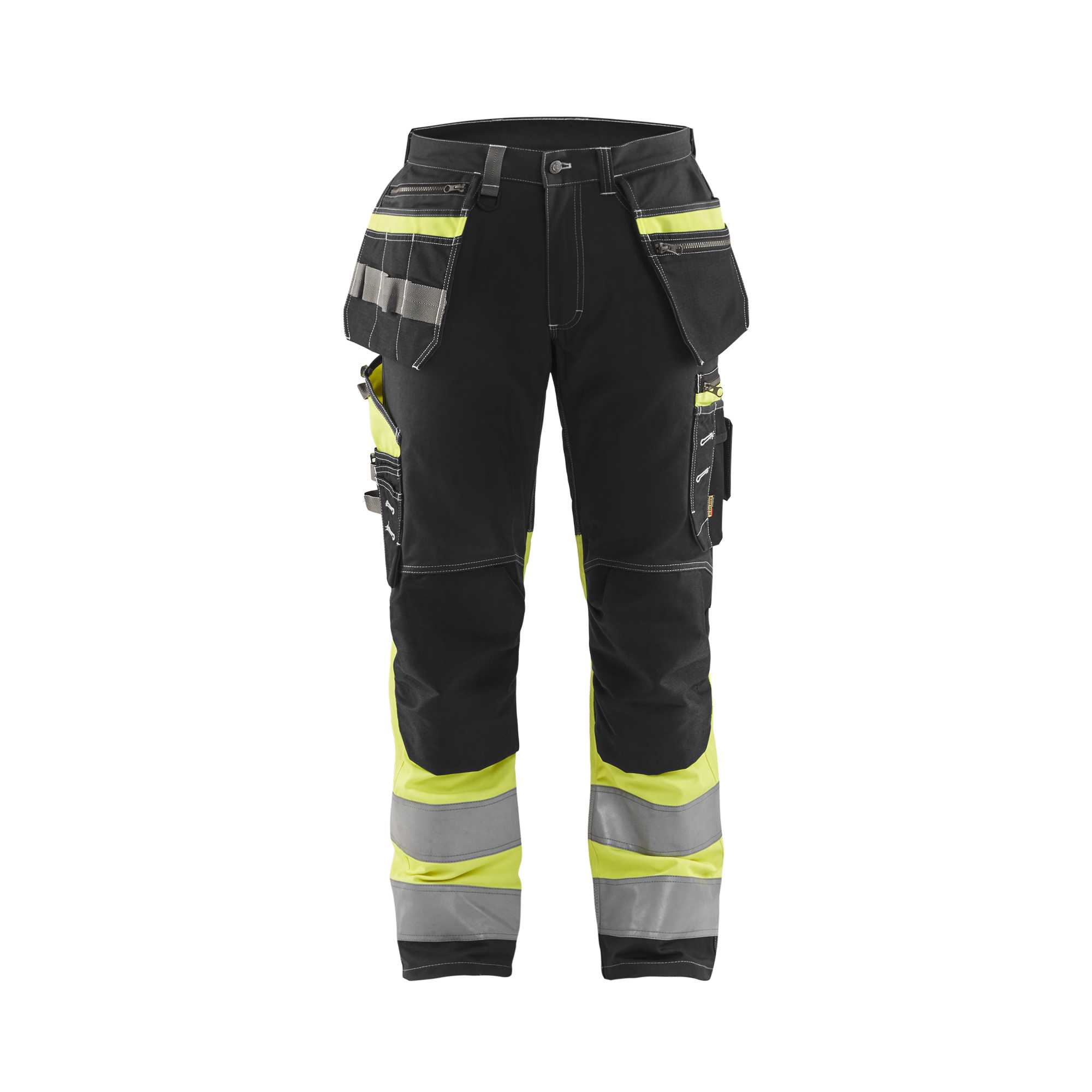 BLAKLADER 17941370 Hi Vis Reflective Work Trousers Men - 100% Cotton
