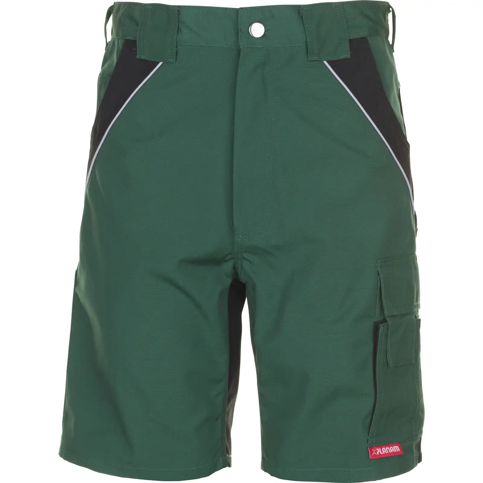 Planam Plaline Shorts grün/schwarz XS grün/schwarz - Vorschaubild