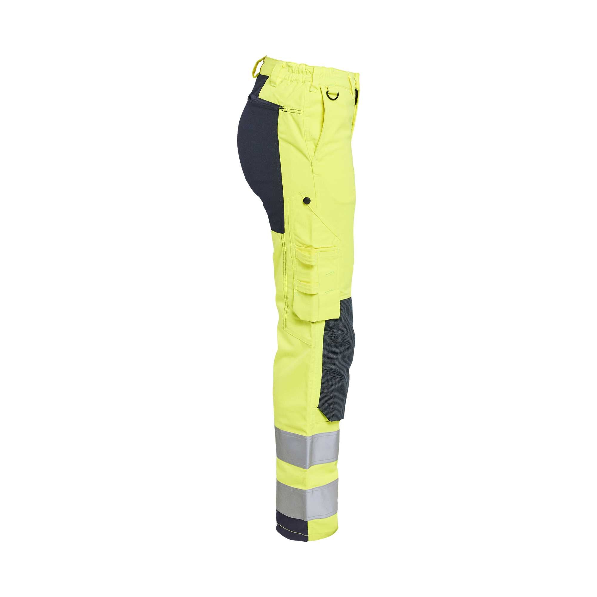 BLAKLADER 71911512 | Dames multinorm inherente werkbroek met stretch Hi Vis reflecterende werkbroek dames - Ripstop stof
