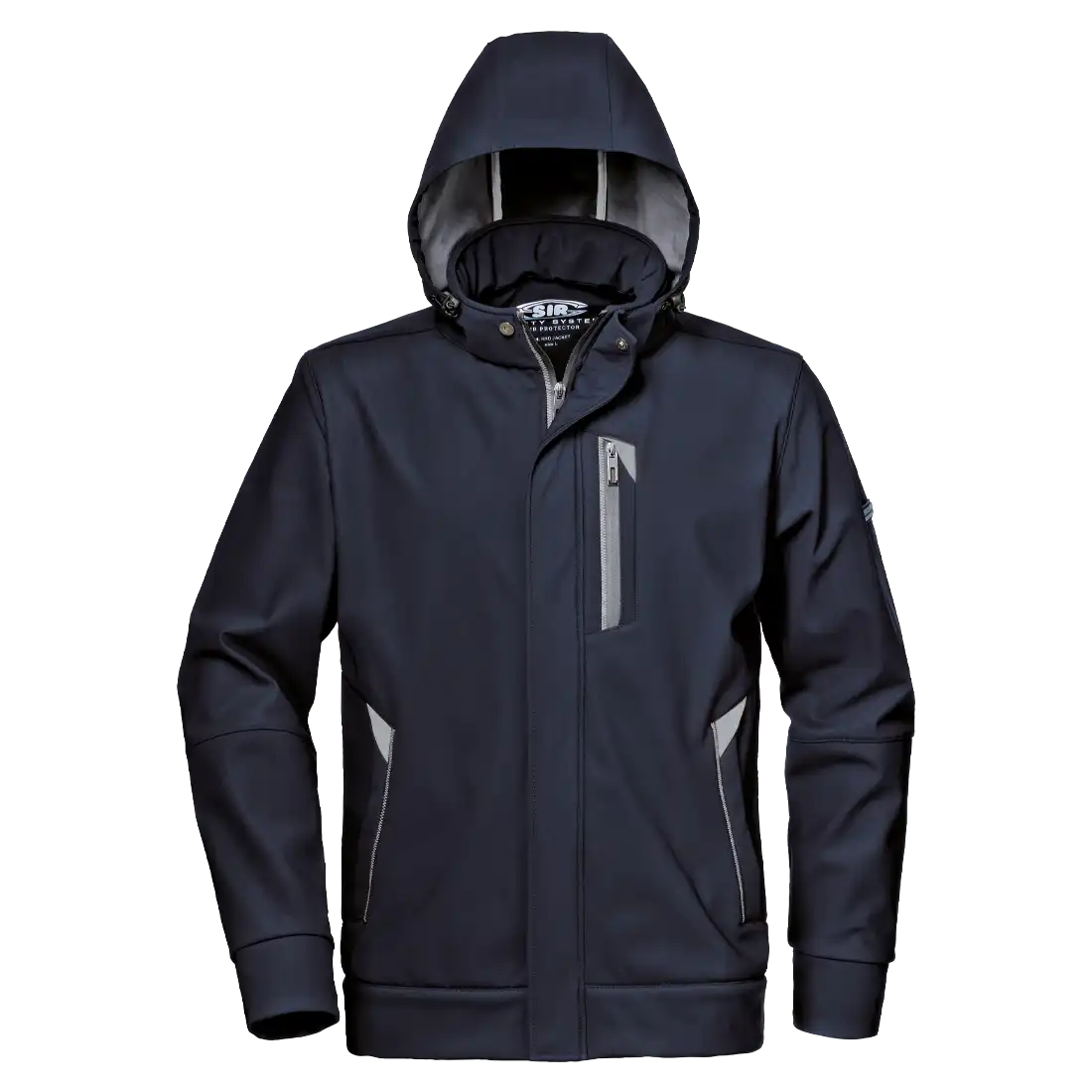 REVOLUTION SOFTSHELL Jacket - Water-Resistant Zipper - Ergonomic Sleeves - Detachable Hood - Image 1