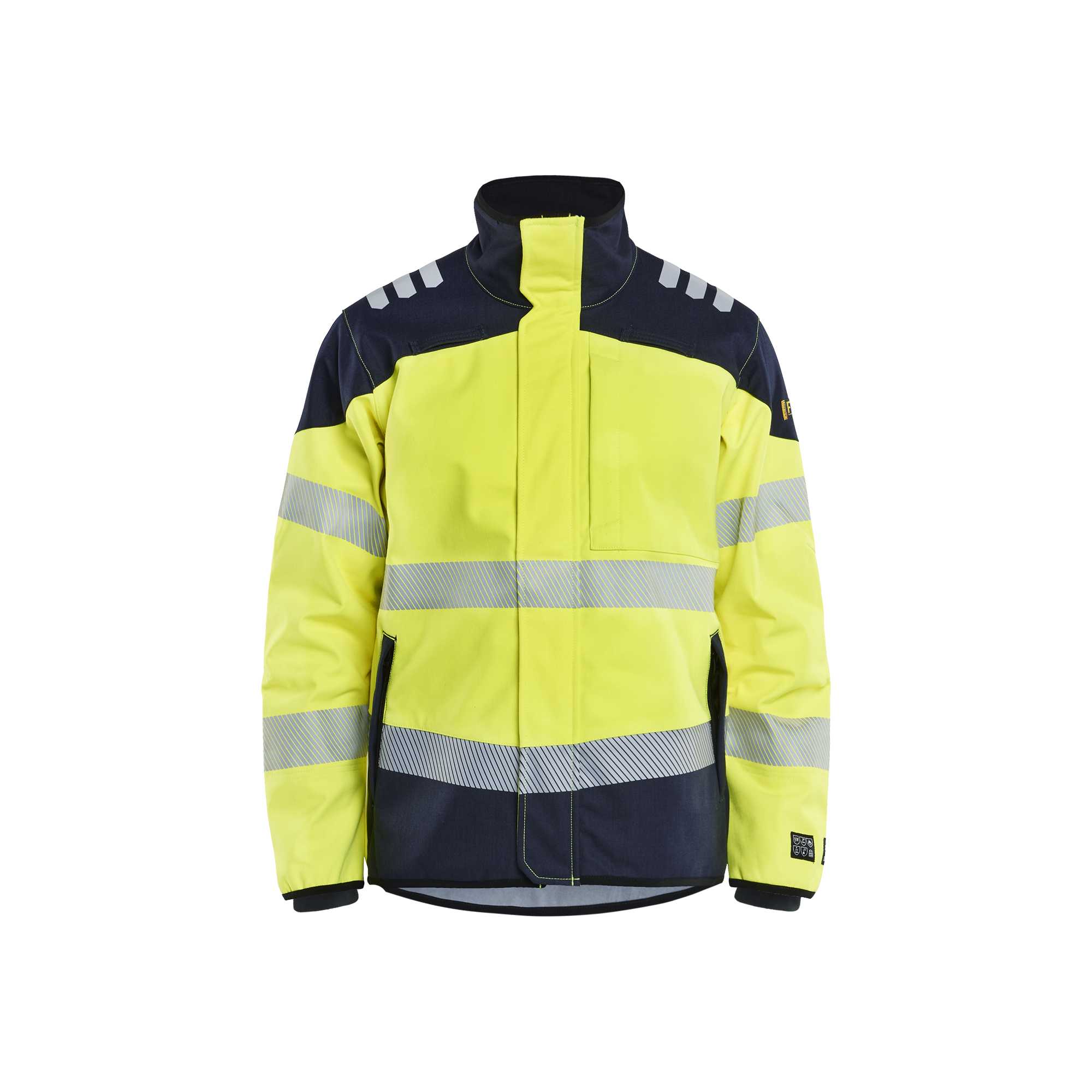 BLAKLADER 49481560 Multinorm softshell jacket Hi Vis Reflective Softshell Work Jacket MEN - Flame Resistant