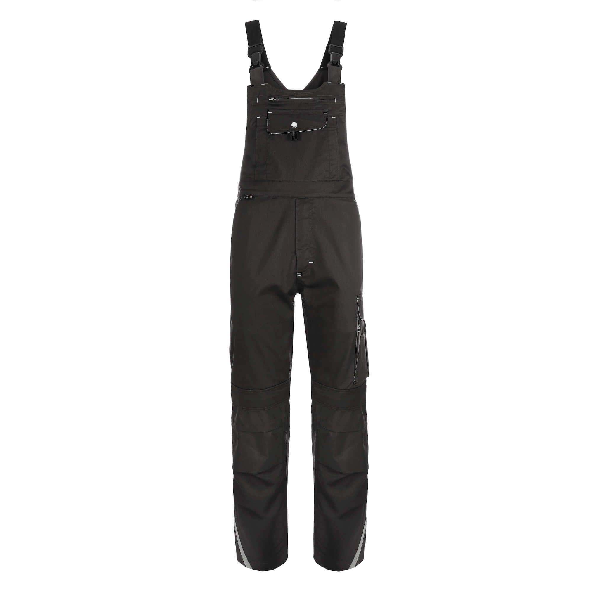 TMG Finesse Work dungarees grey - Finesse BIB Trouser-grey-01-V2