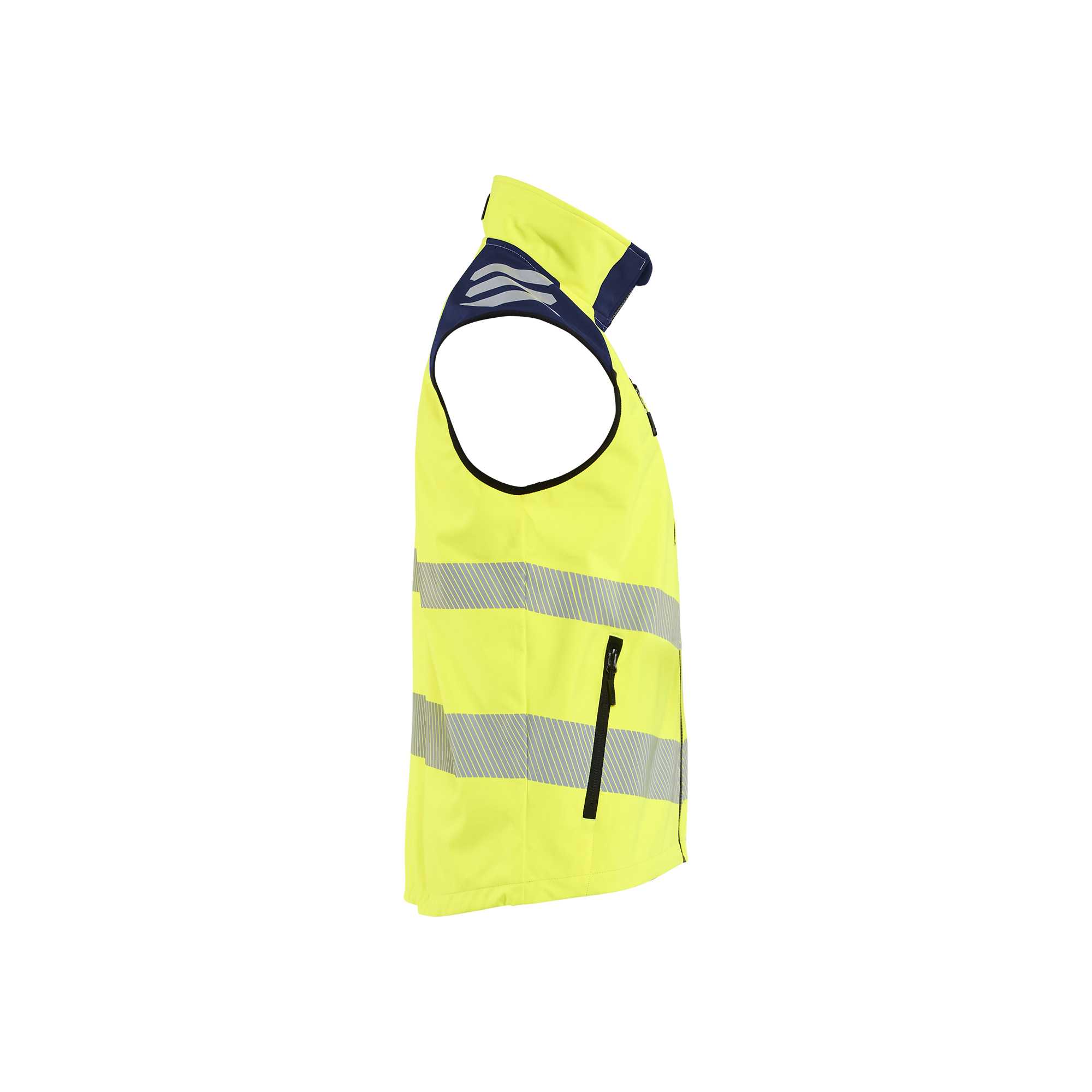BLAKLADER 30912513 SOFTSHELL VEST HI VIS Hi Vis Reflective Work Softshell Vest MEN - Waterproof
