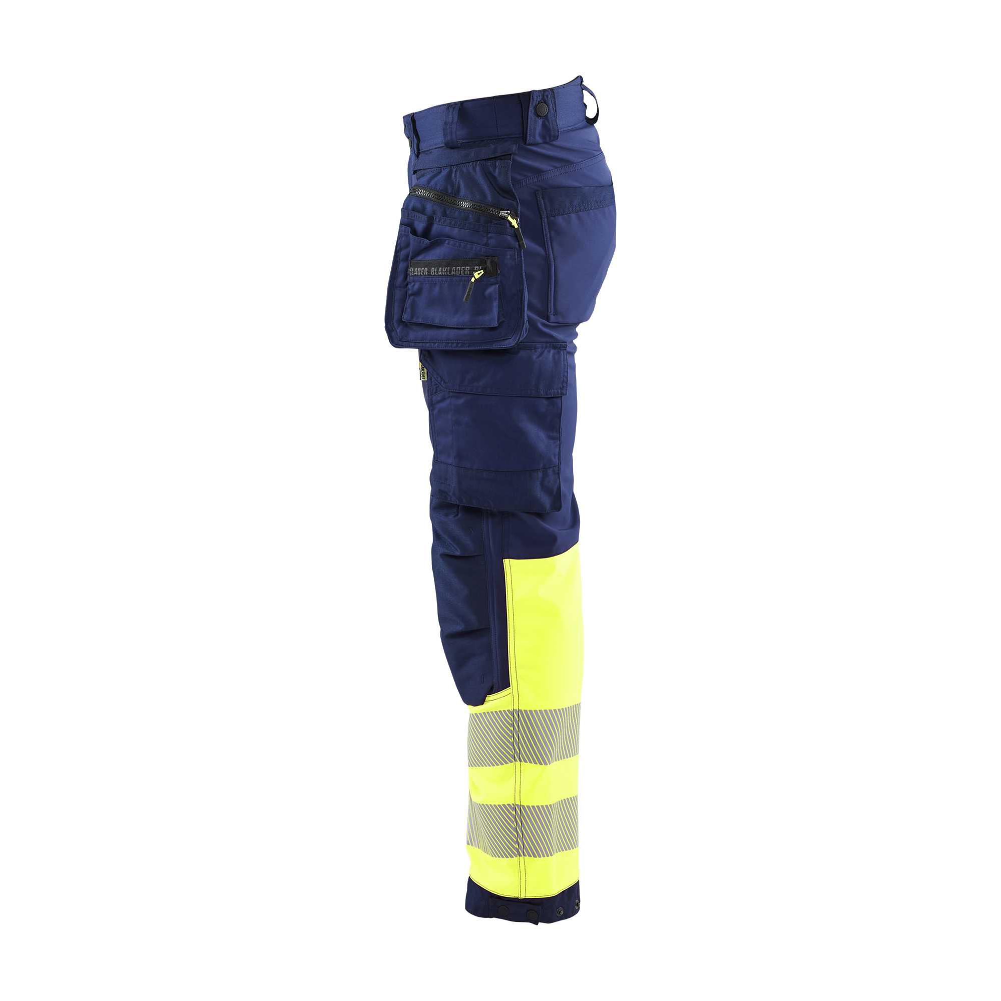 BLAKLADER 18212513 | Hi vis Softshell Trousers Hi Vis Reflective Work Trousers Men - Waterproof