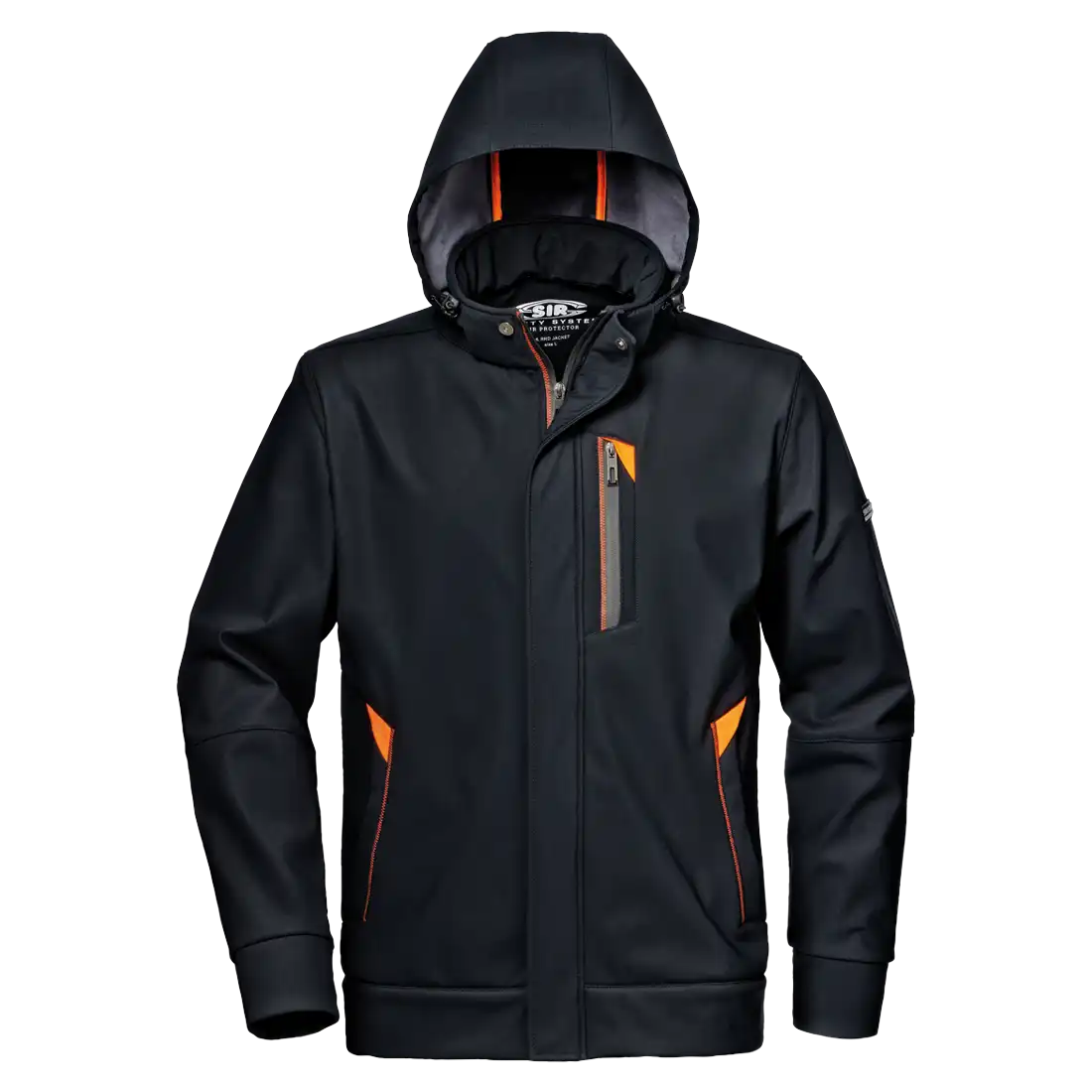 REVOLUTION SOFTSHELL Jacket - Water-Resistant Zipper - Ergonomic Sleeves - Detachable Hood - Image 1