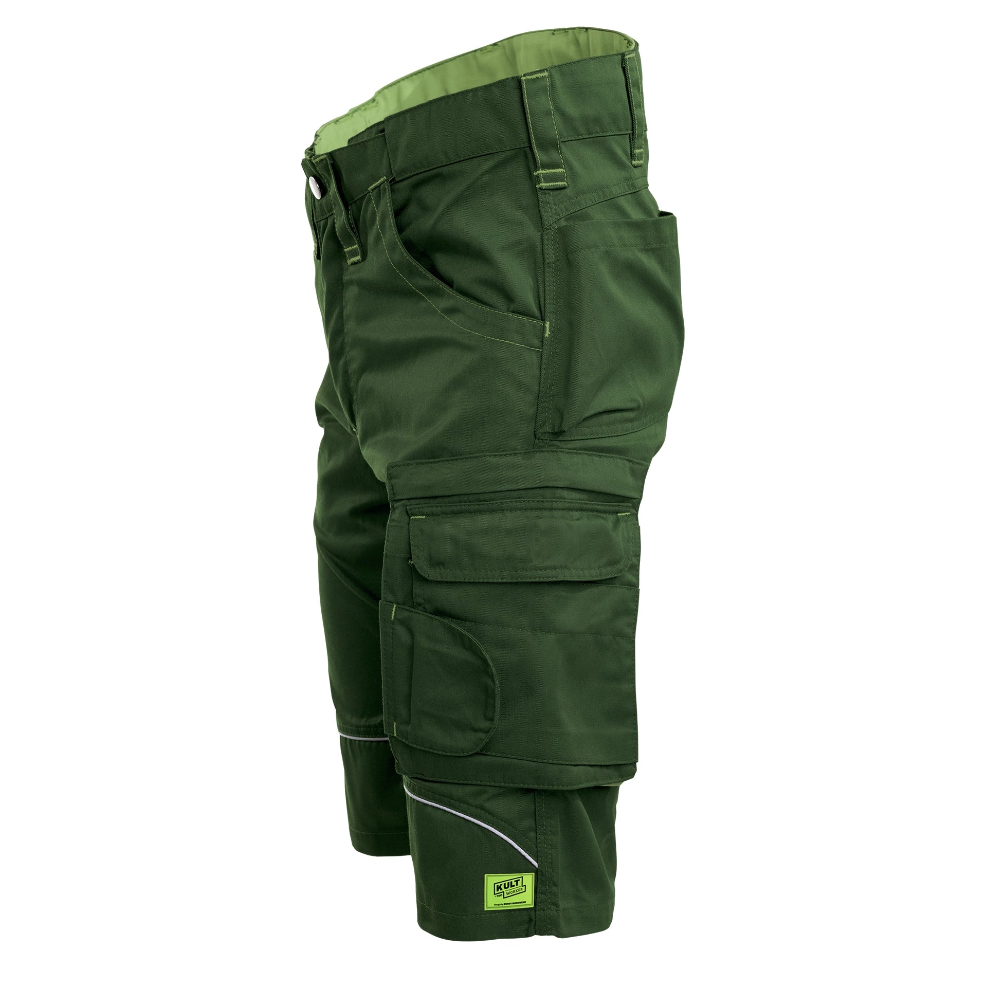 TMG Kult Worker Work shorts green - KW-180010_Arbeitsshorts_gruen_seite_1920x1920