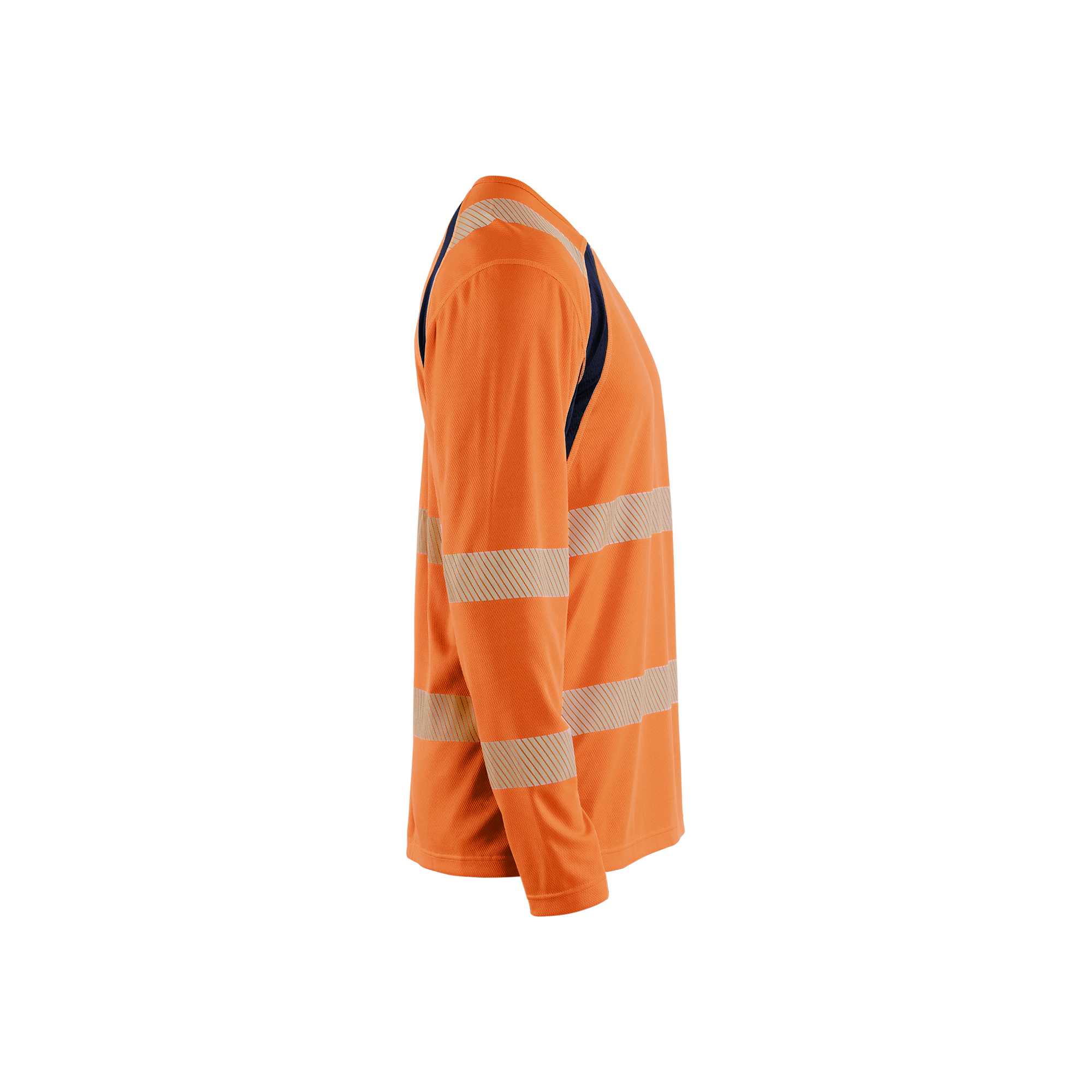 BLAKLADER 35991013 Hi Vis UV Protected Long Sleeved T Shirt Hi Vis Reflective Long Sleeve Work T-Shirt MEN - 100% Polyester