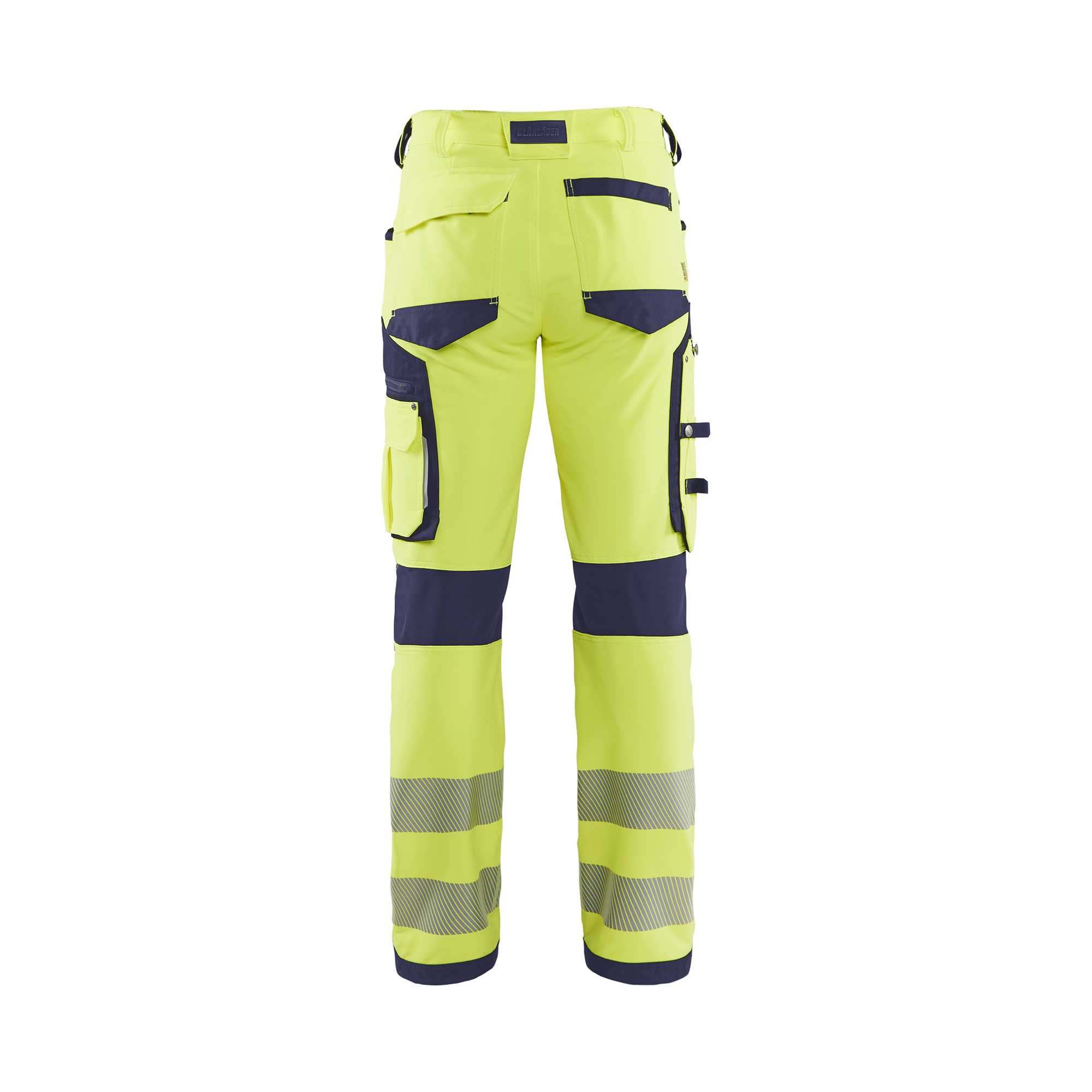 BLAKLADER 11971642 | Hi Vis Trousers 4 way stretch Hi Vis Reflective Work Trousers Men - Water Repellent