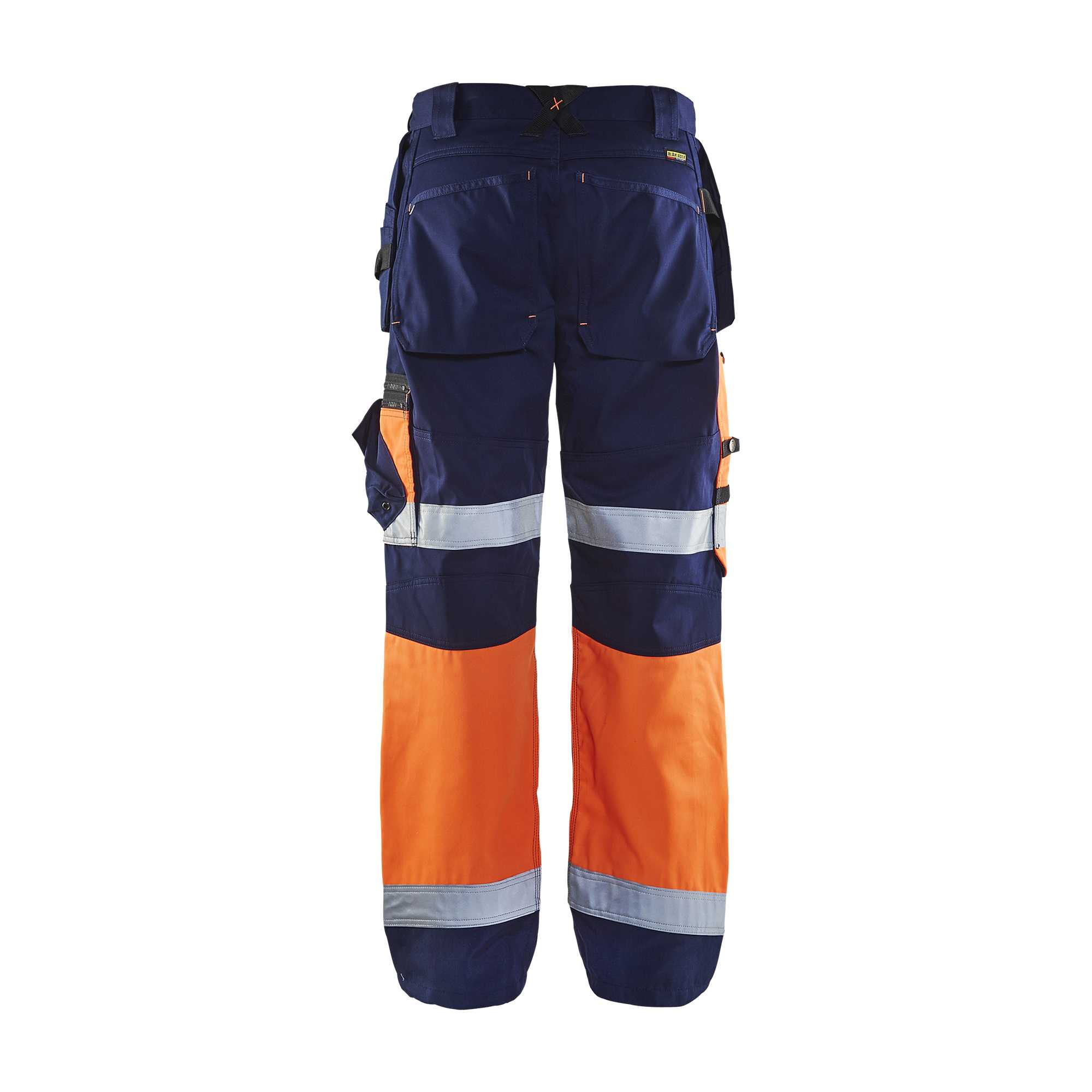BLAKLADER 15081860 Hi Vis trousers X1500 Hi Vis Reflective Work Trousers Men - Twill Fabric