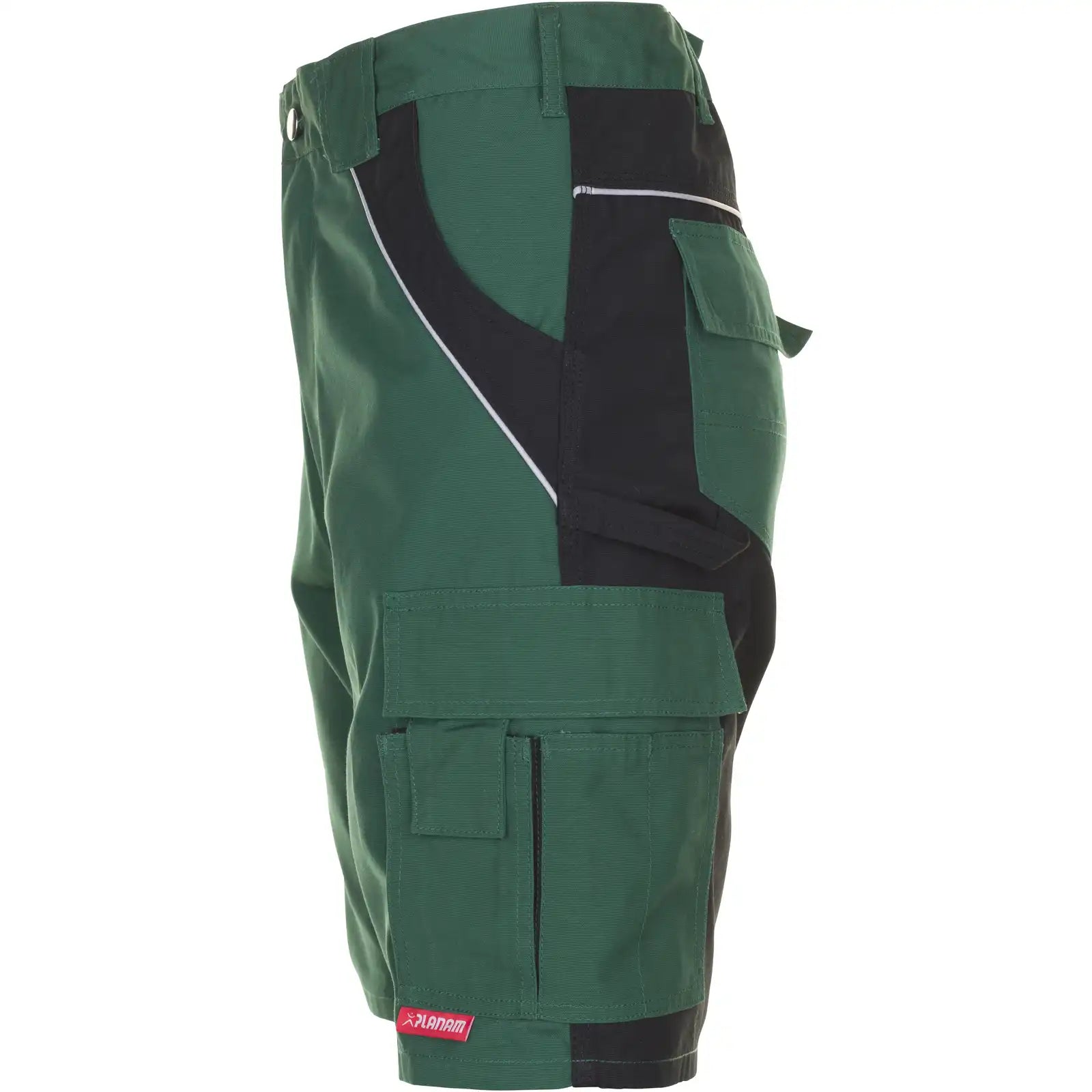 Planam Plaline Shorts grün/schwarz XS grün/schwarz - Produktbild ohne Model