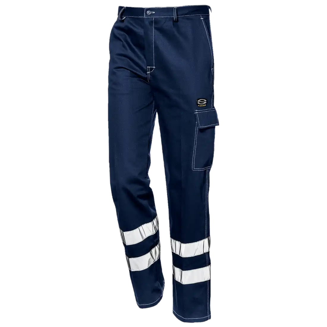 FUSTIAN TROUSERS - Double Reflective Band - Elastic Waistband - Utility Pocket - Image 1