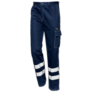 FUSTIAN TROUSERS - Double Reflective Band - Elastic Waistband - Utility Pocket - Image 1