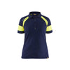BLAKLADER 35291050 Women's Polo Shirt with Hi vis Hi Vis Reflective Short Sleeve Work Polo WOMEN - 60% Cotton