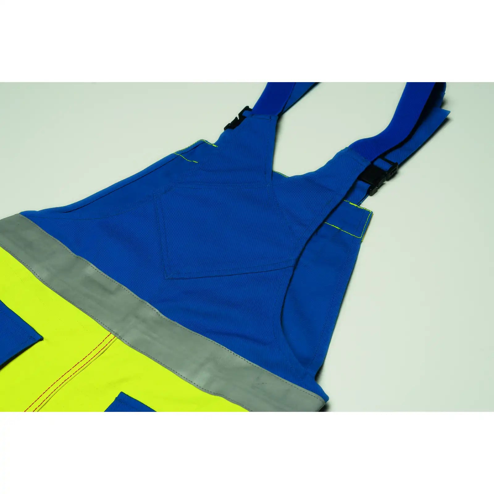 Planam Major Protect Latzhose warngelb/kornblumenblau 102 gelb/kornblumenblau - Extra Detailbild