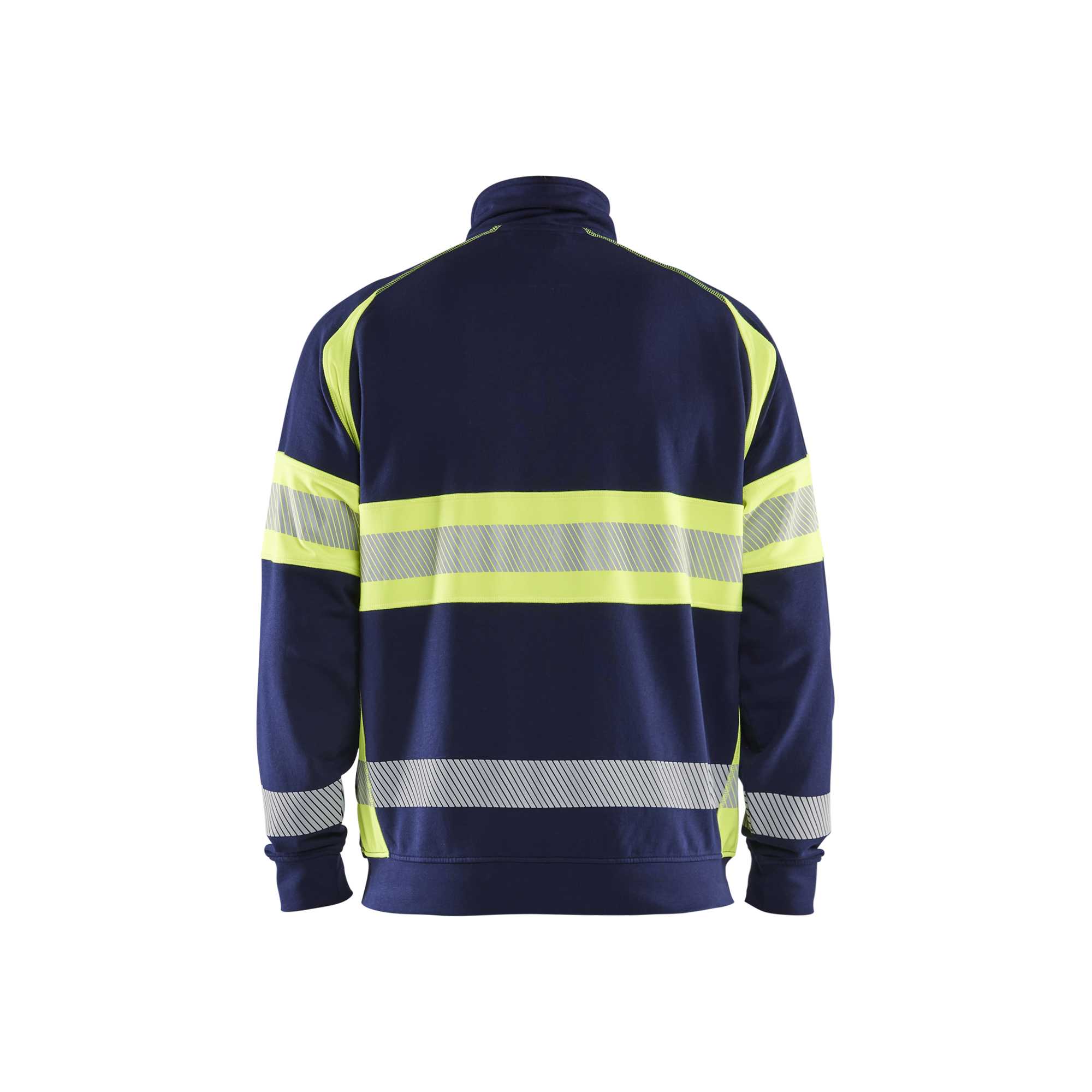BLAKLADER 35511158 Hi Vis Sweater Hi Vis Reflective Full-zip Work Sweatshirt MEN - 100% Cotton