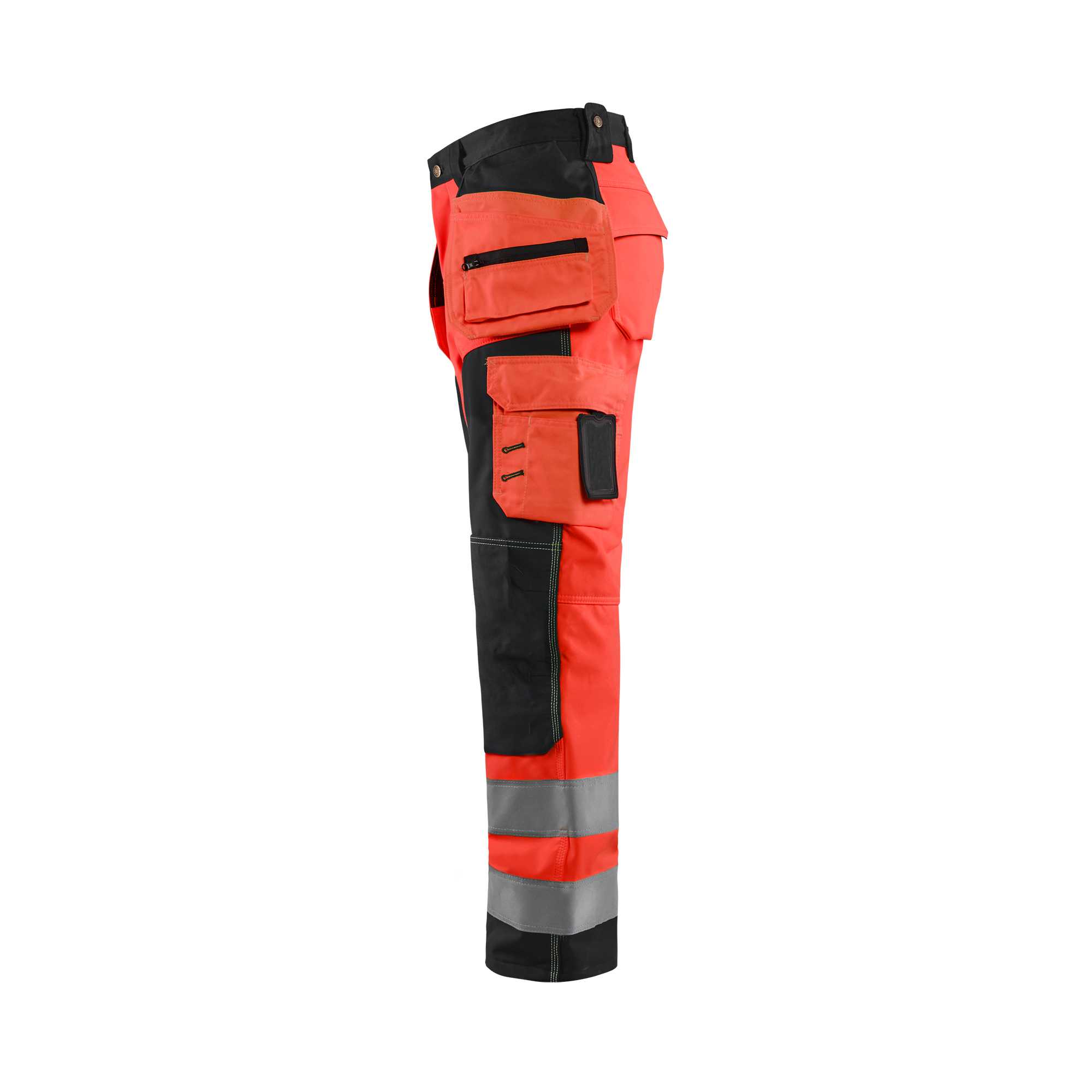 BLAKLADER 15672517 Hi Vis Softshell craftsman trousers Hi Vis Reflective Work Trousers Men - Waterproof