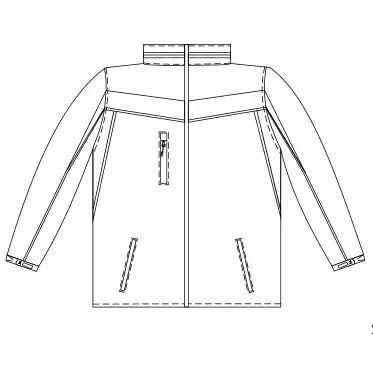 Planam Plaline Softshelljacke rot/schiefer XS rot/schiefer - Produktskizzen