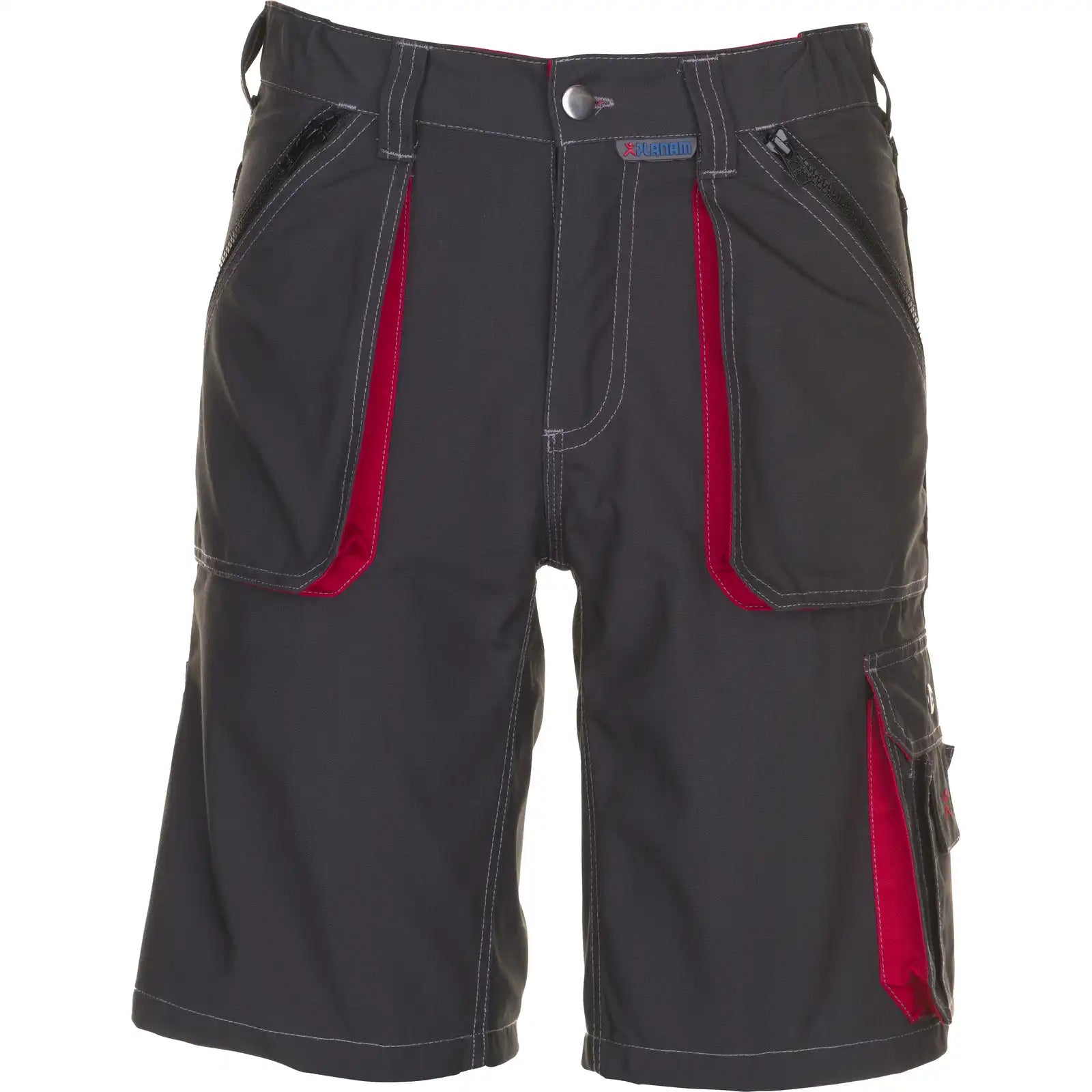 Planam Basalt Shorts anthrazit/rot S anthrazit/rot - Vorschaubild