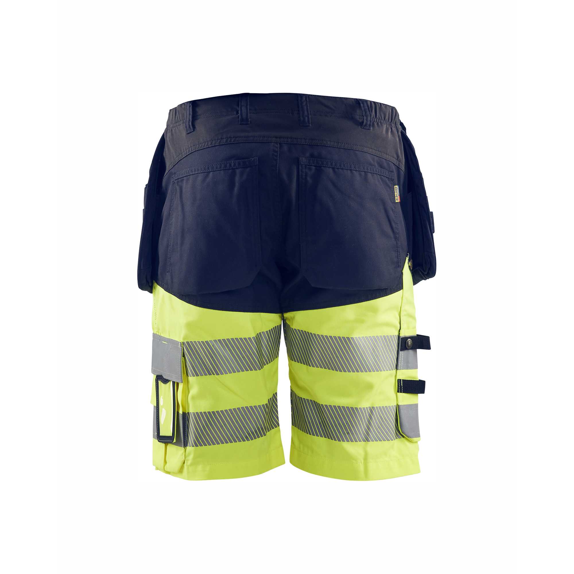 BLAKLADER 15961811 | Hi Vis shorts with stretch Hi Vis Reflective Work Shorts Men - Stretch Fabric
