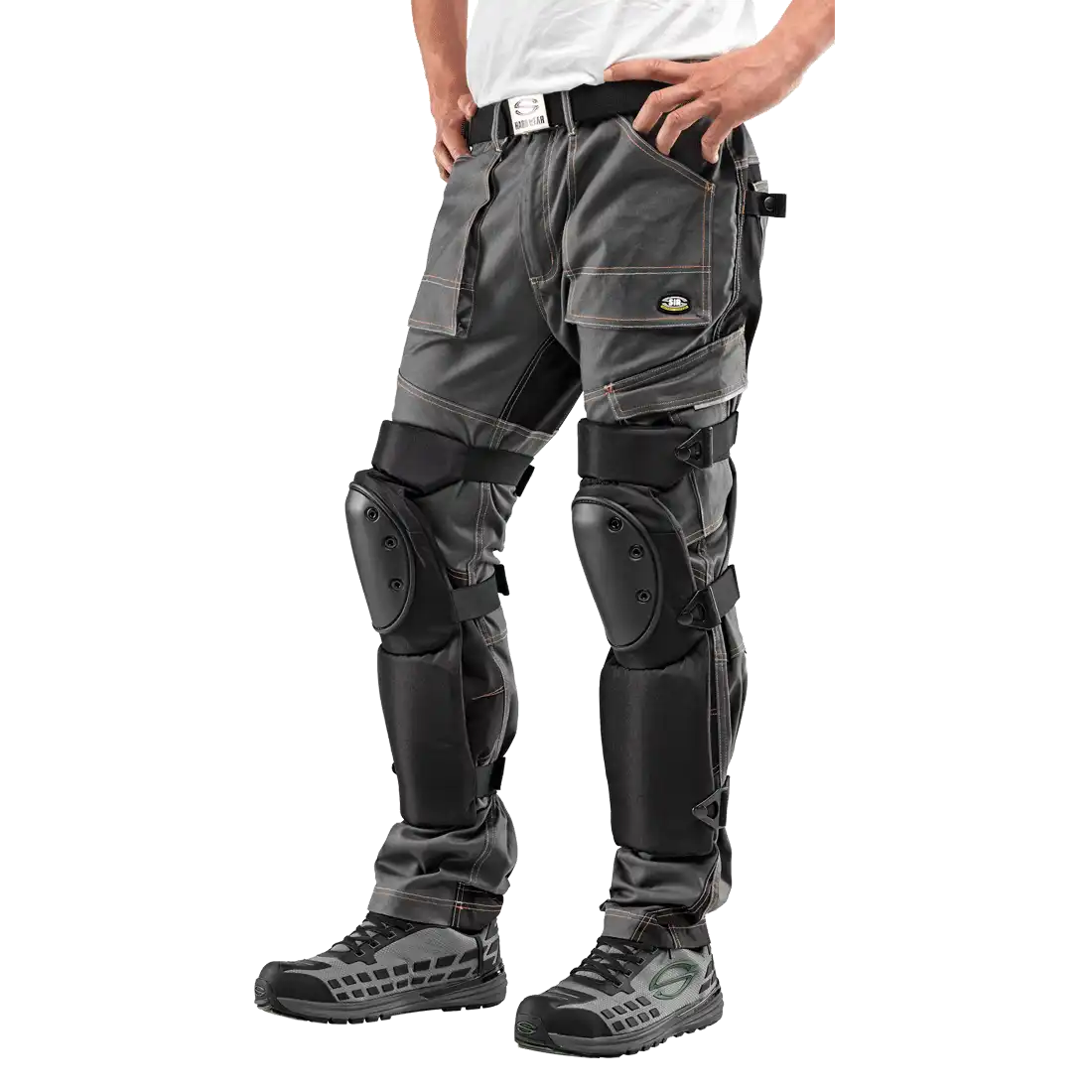 TIBIA SAFE Knee Pad - Impact Protection - Adjustable Elastic Bands - EVA Foam