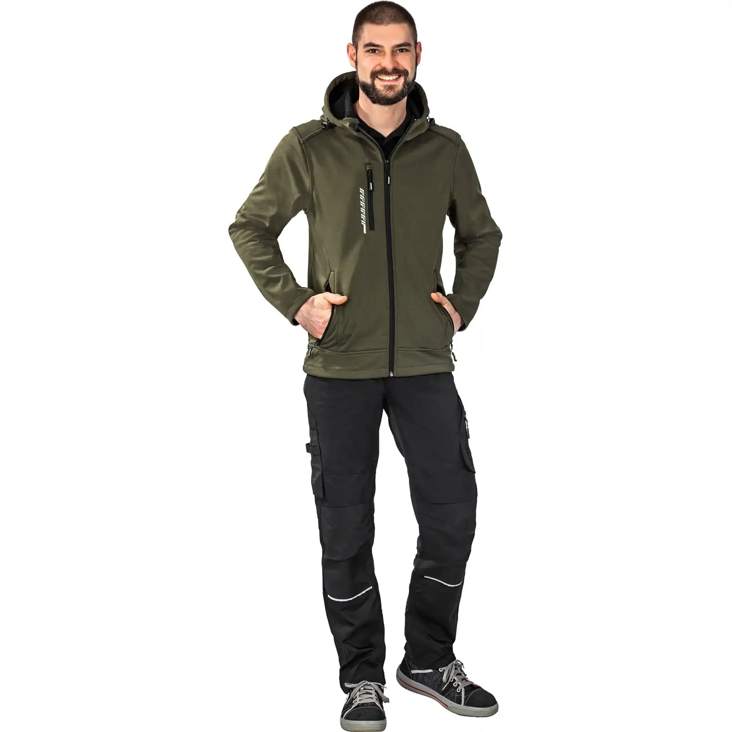 Planam Hawk Jacke oliv XS oliv - Produktbild mit Model