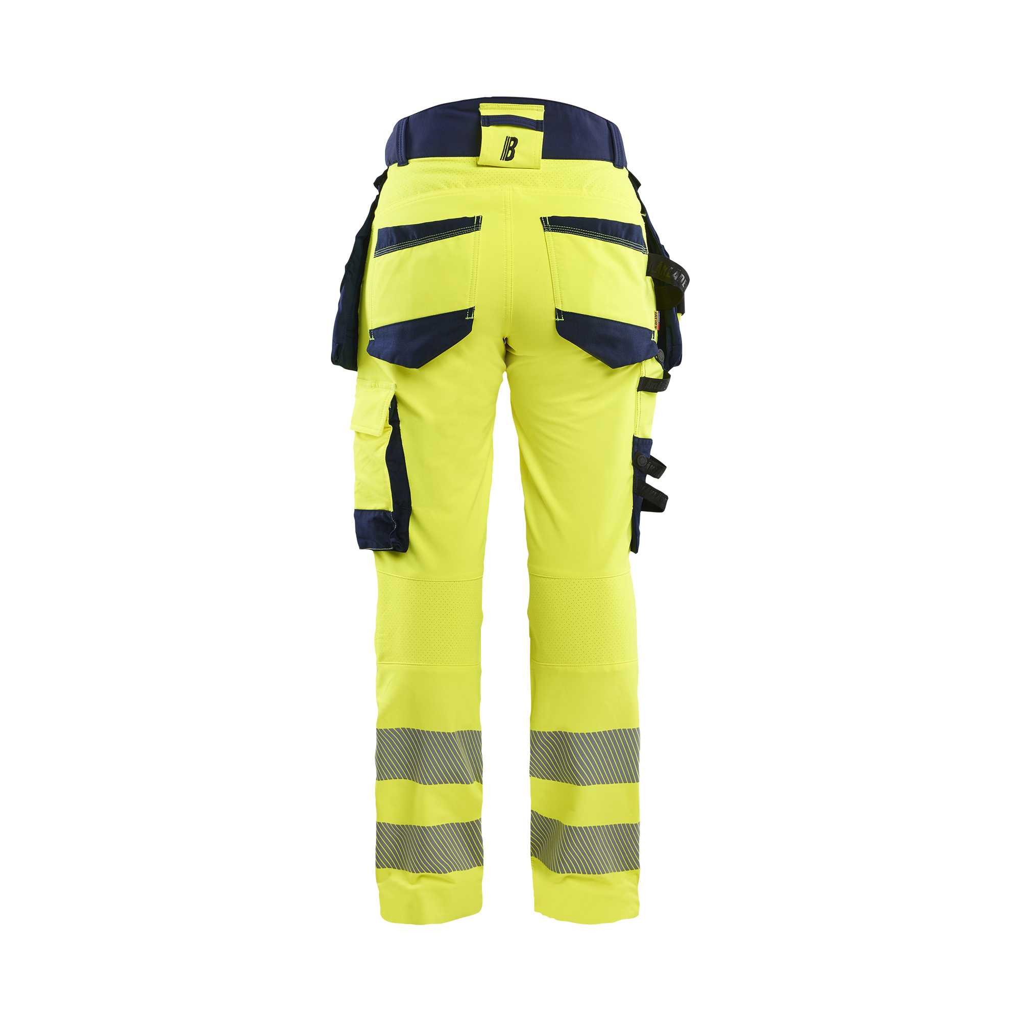 BLAKLADER 70221648 Women's Hi Vis trousers 4 way stretch Hi Vis Reflective Work Trousers Women - double weave