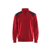 BLAKLADER 33531158 Half Zip 2 Tone Sweatshirt Work Sweatshirt MEN - 100% Cotton