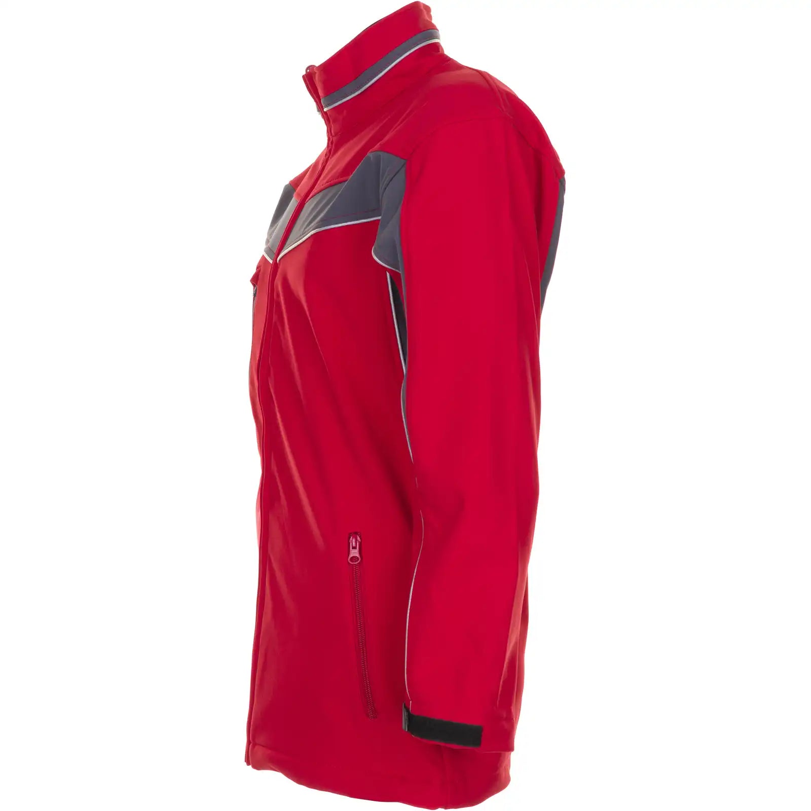 Planam Plaline Softshelljacke rot/schiefer XS rot/schiefer - Produktbild ohne Model