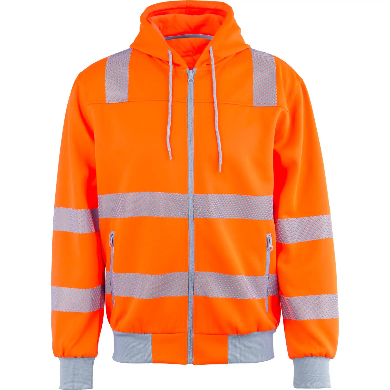 Planam Norit Warnschutz Hoody orange/zink XS orange/zink - Vorschaubild