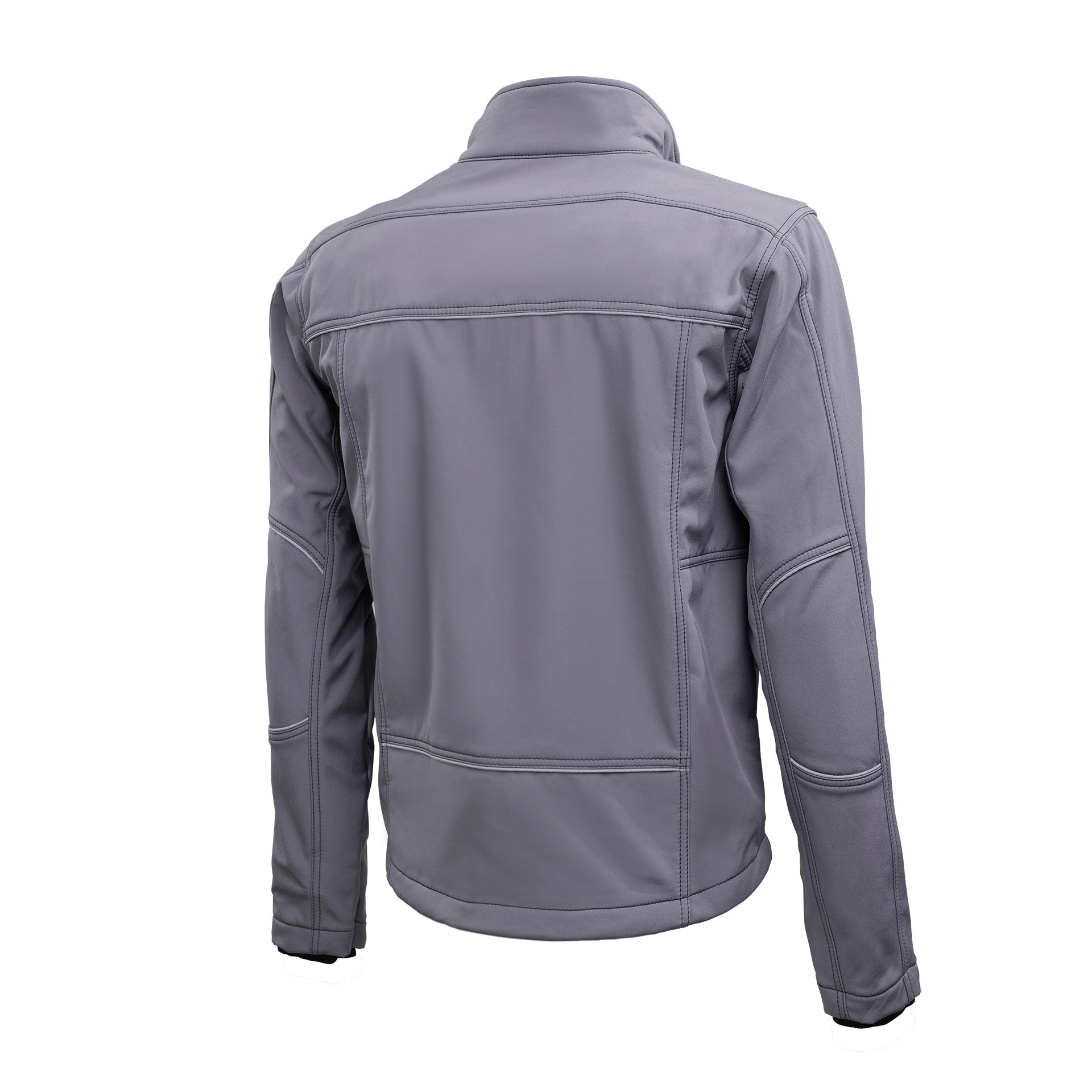 TMG Kult Worker Softshell jacket light grey - KW-220055_Softshelljacke_mittelgrau_hinten_1920x1920