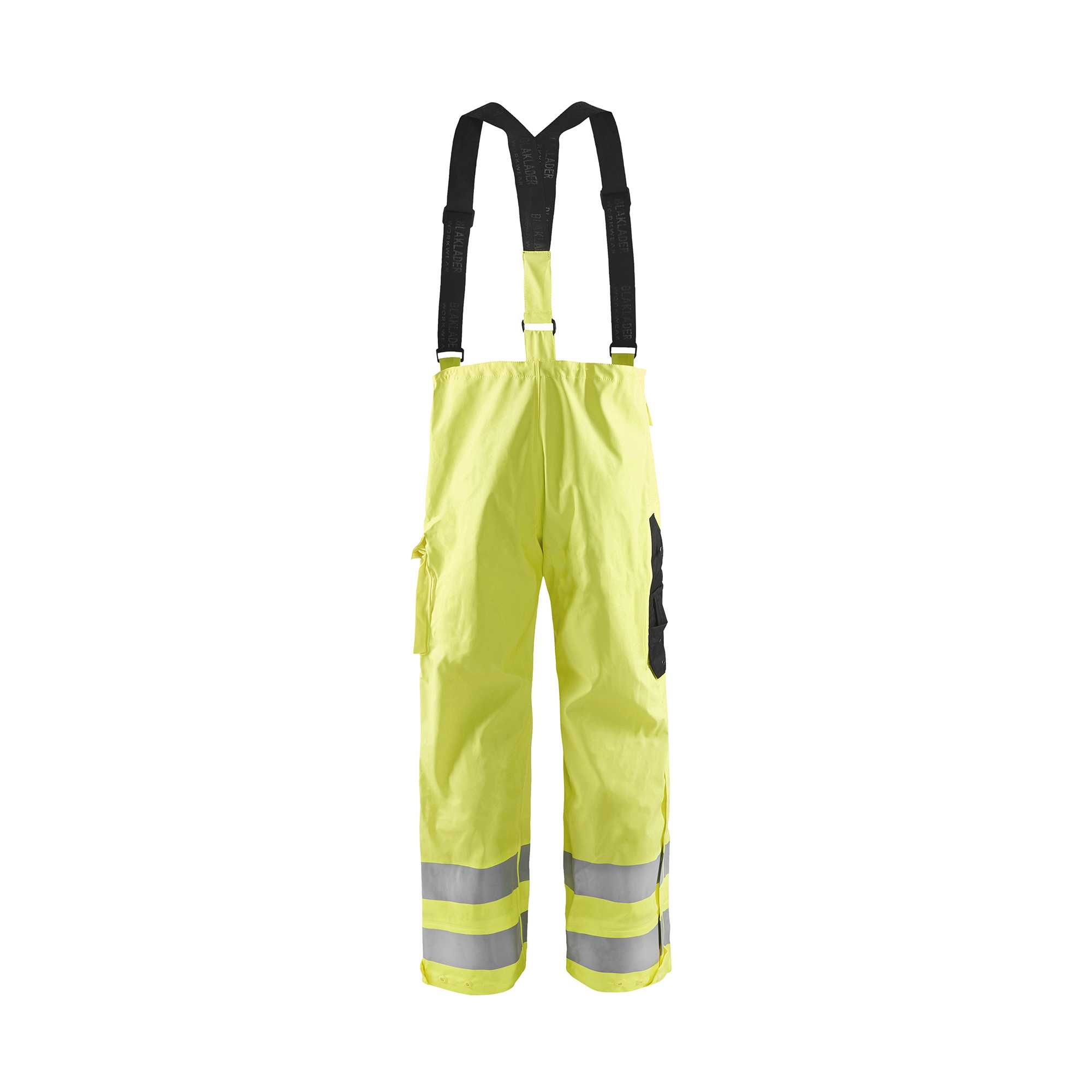 BLAKLADER 13062005 Regenhose Hi Vis Stufe 3 Hi Vis Reflektierende Arbeitshose Herren - Wasserdicht