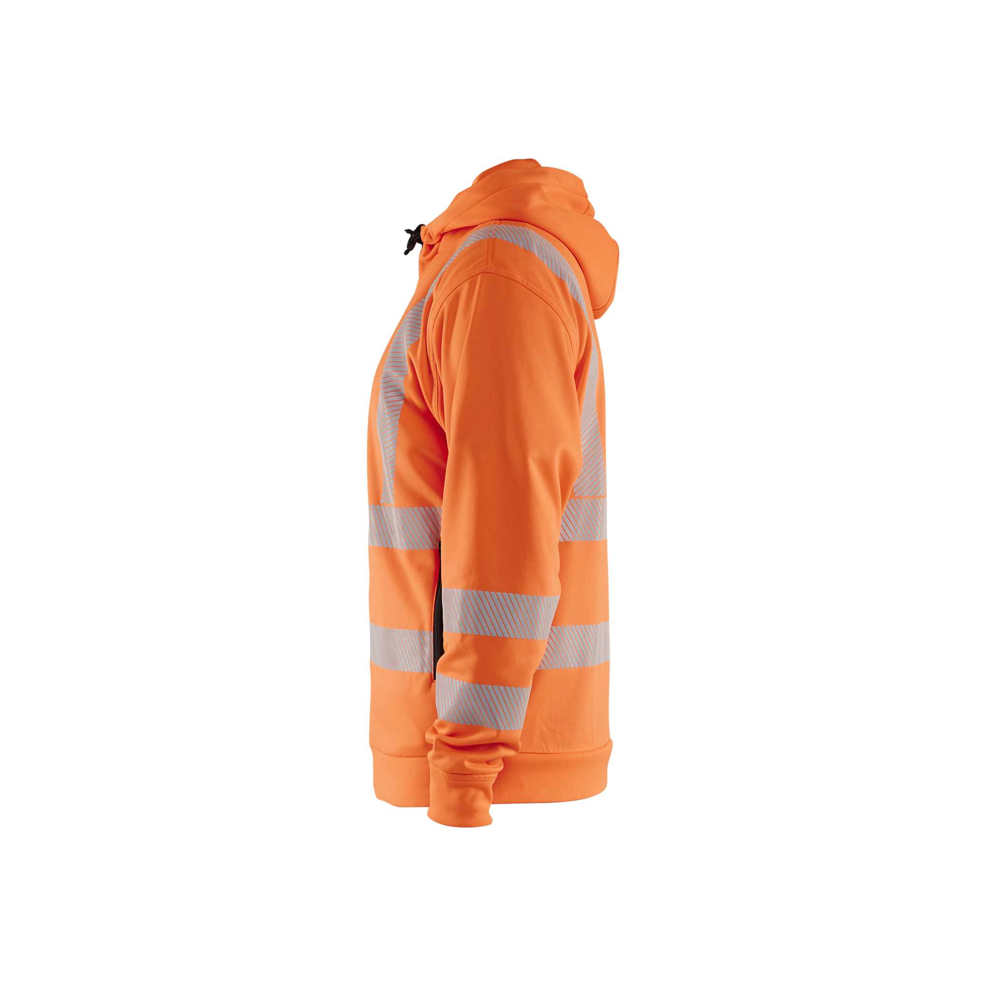 BLAKLADER 35652538 Hi Vis Hoodie Full Zip Hi Vis Reflective Hoodie Work Sweatshirt MEN - Breathable